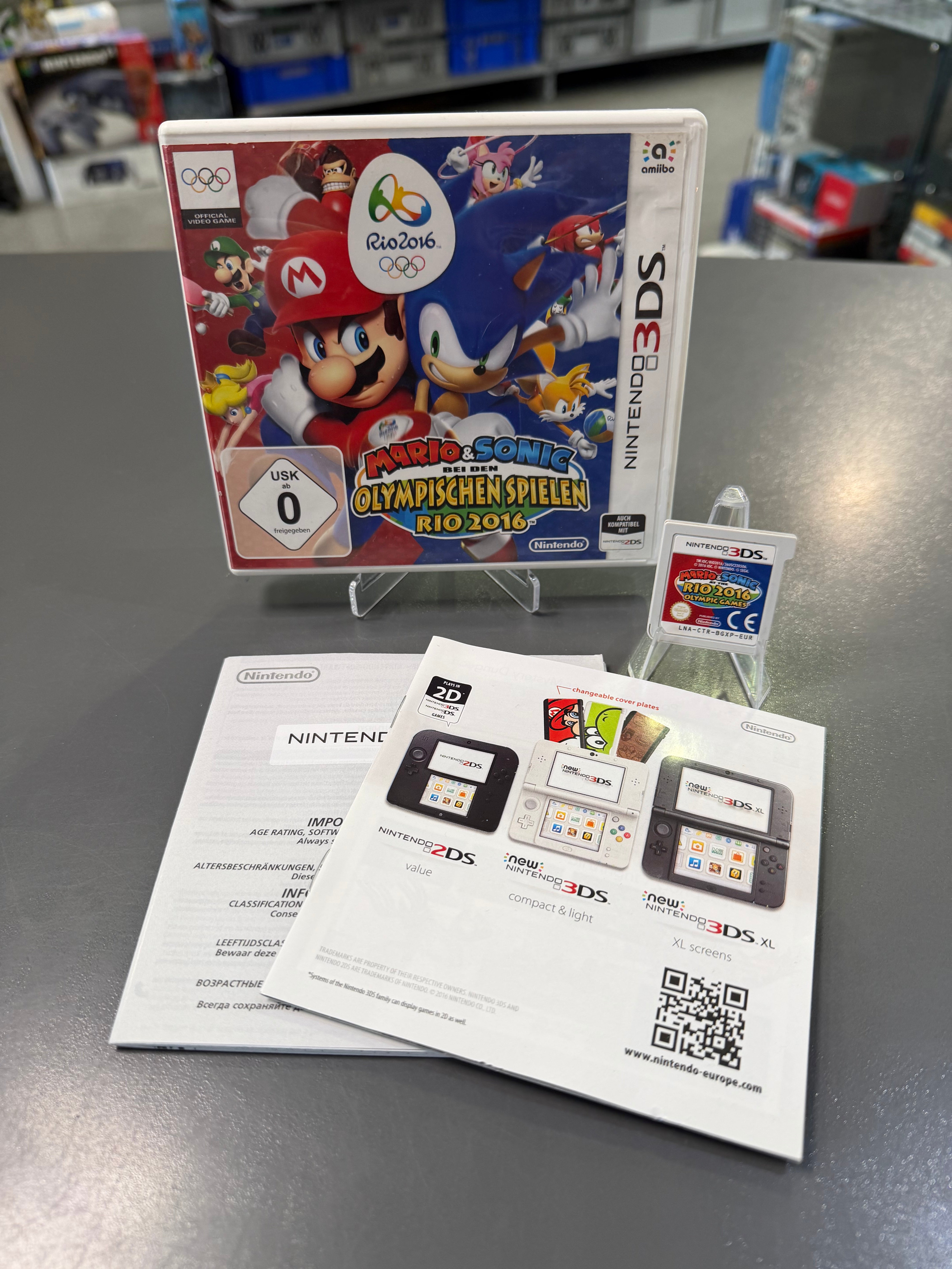 Mario & Sonic bei den Olympischen Spielen Rio 2016 – Nintendo 3DS / 2DS *gebraucht