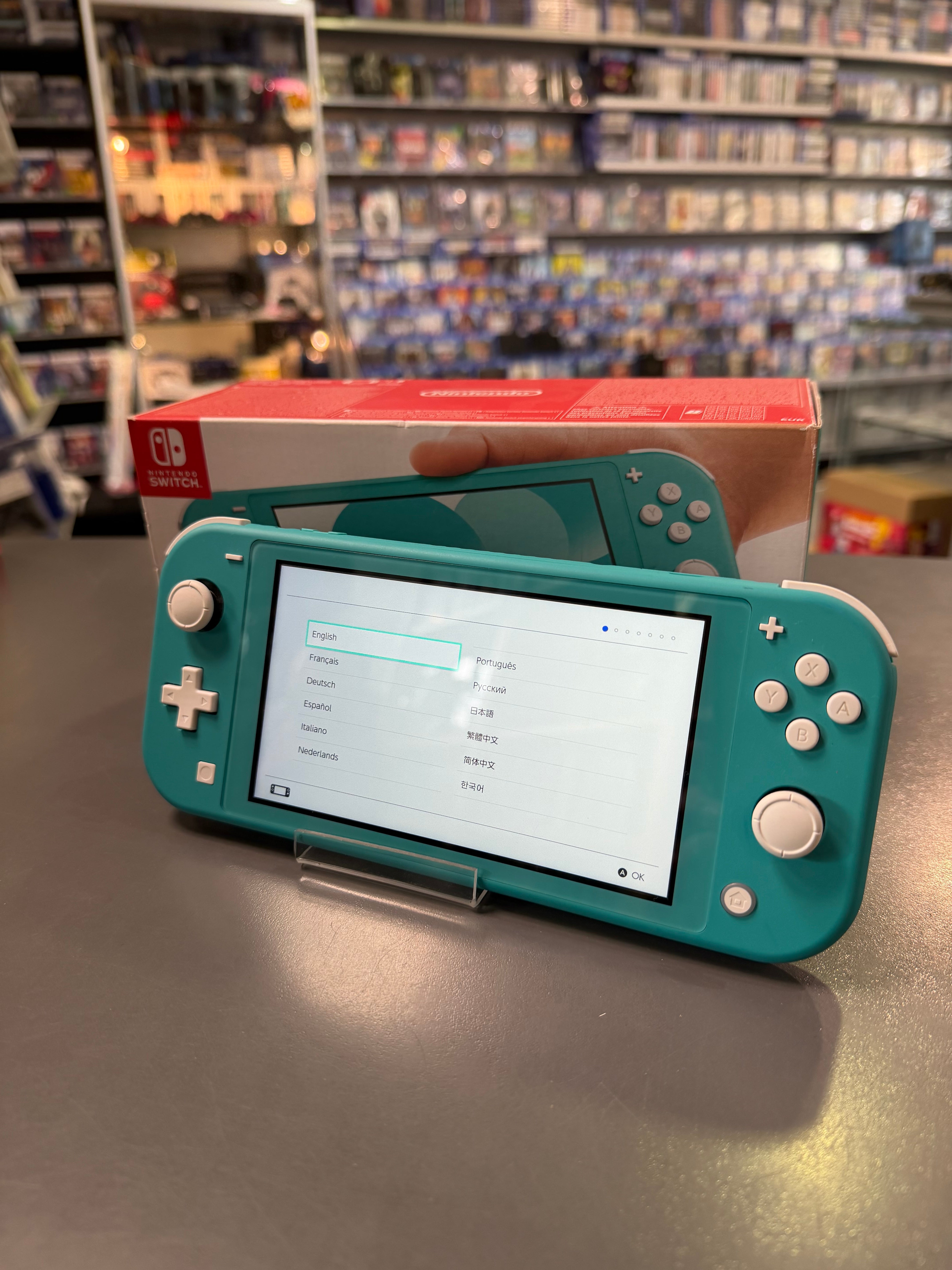 Nintendo Switch Lite Türkis - Konsole mit Karton *gut, gebraucht