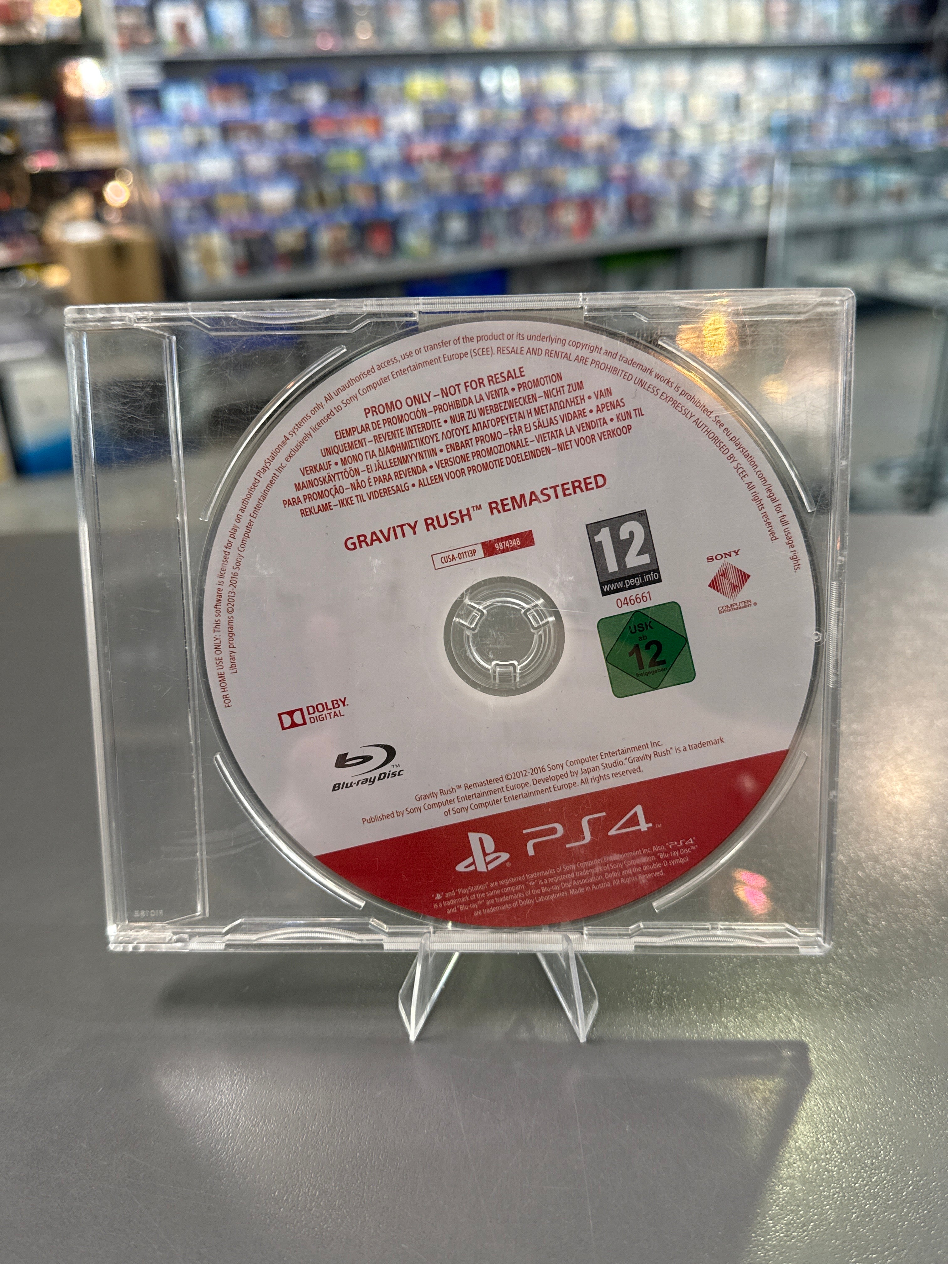 Gravity Rush Remastered Promo Disc Playstation 4 *gebraucht