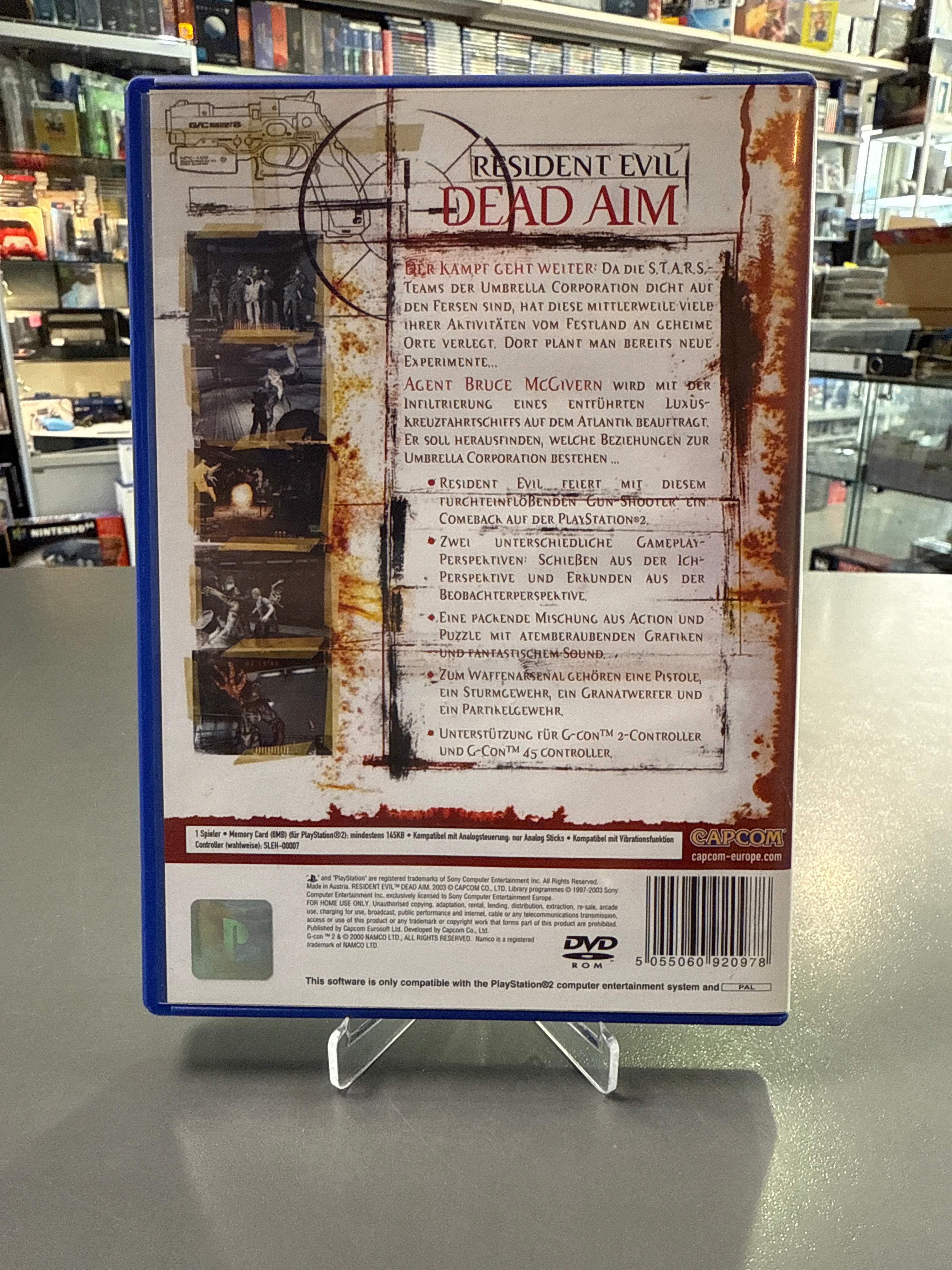 Sony PS2 Resident Evil Dead Aim Horror Videospiel