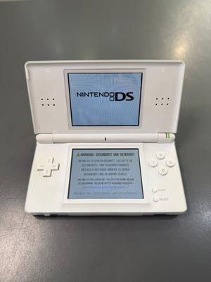 Nintendo DS Lite Weiß Konsole mit Ladekabel – gebrauchte Handheld-Konsole in sehr gutem Zustand für Nintendo DS und Game Boy Advance Spiele Top
