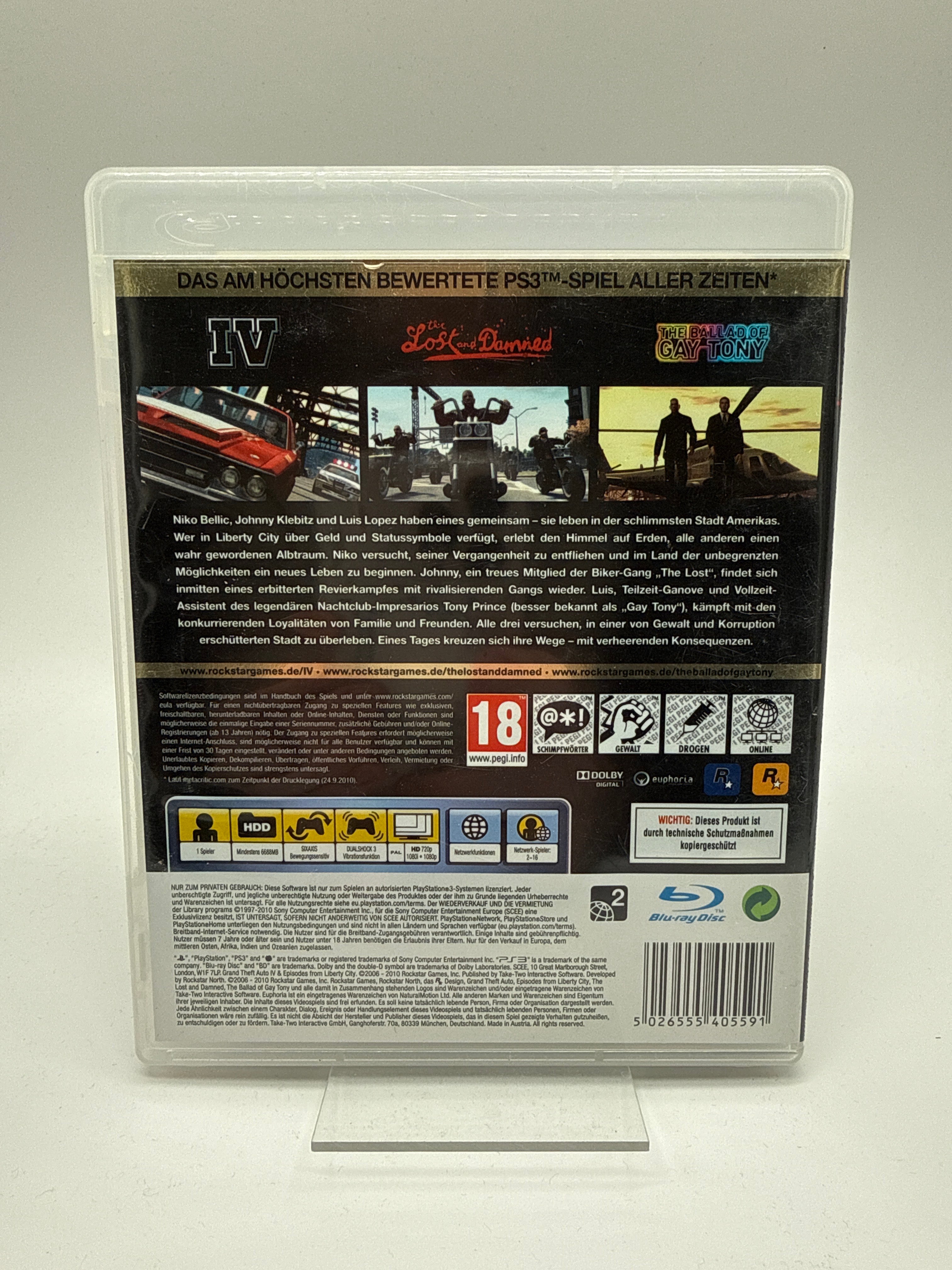 Grand Theft Auto IV & Episodes from Liberty City - PS3 *gebraucht