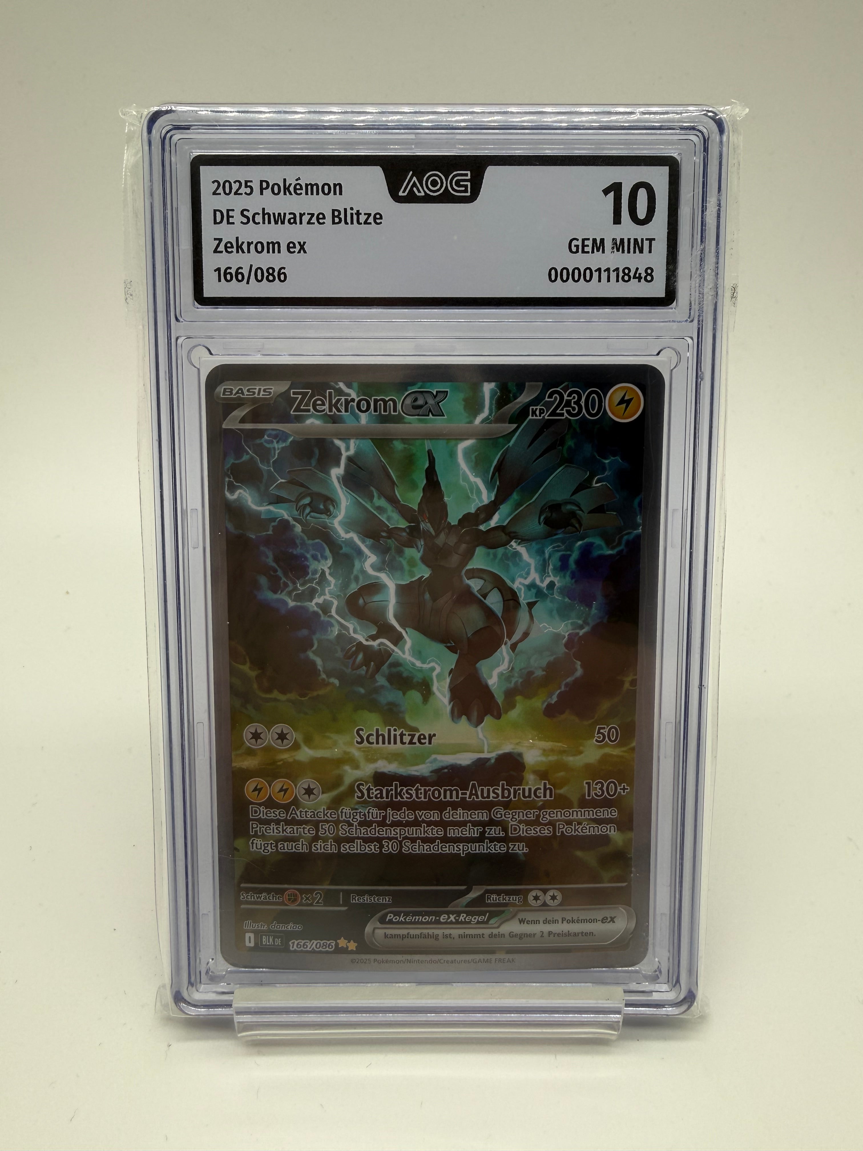 Zekrom EX BLK 166 *AOG Grading GEM MINT 10