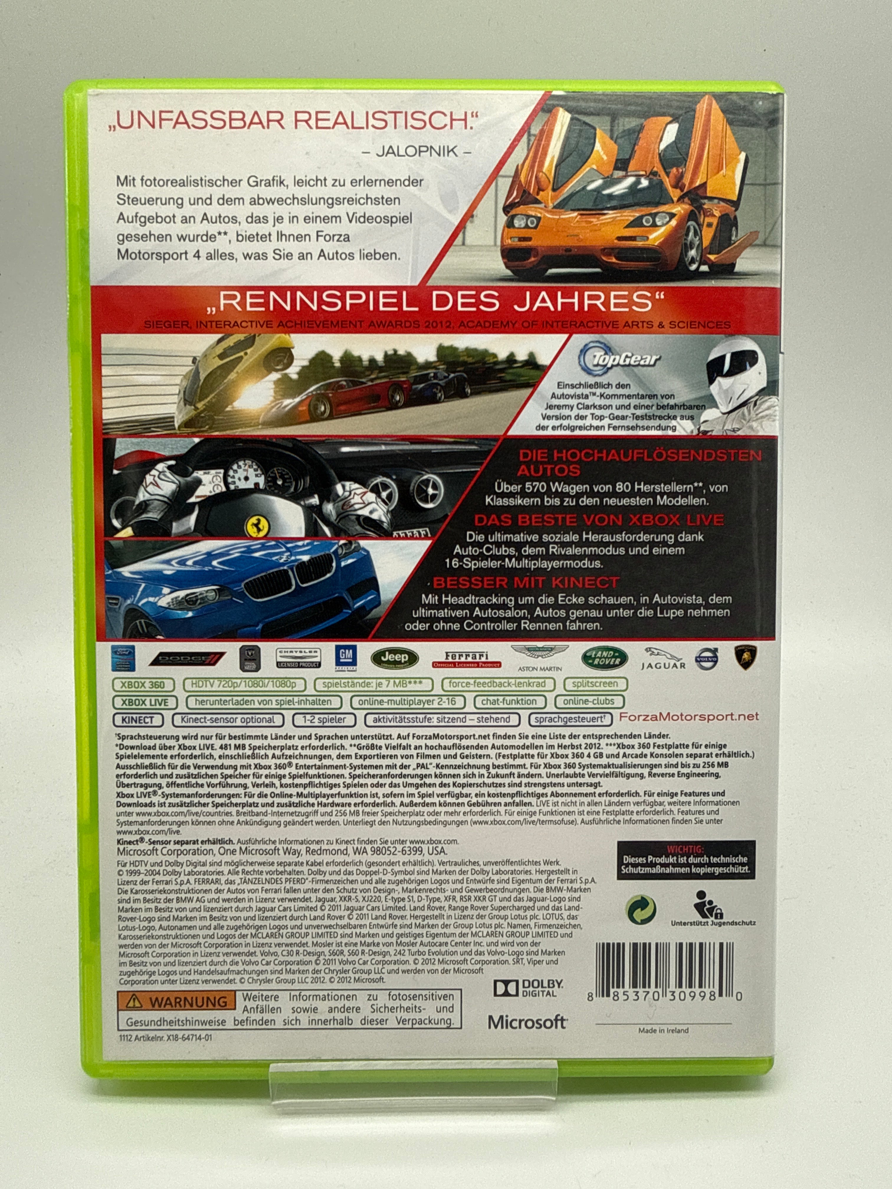 Forza Motorsport 4 Racing Game of the Year Edition Xbox 360 *gebraucht
