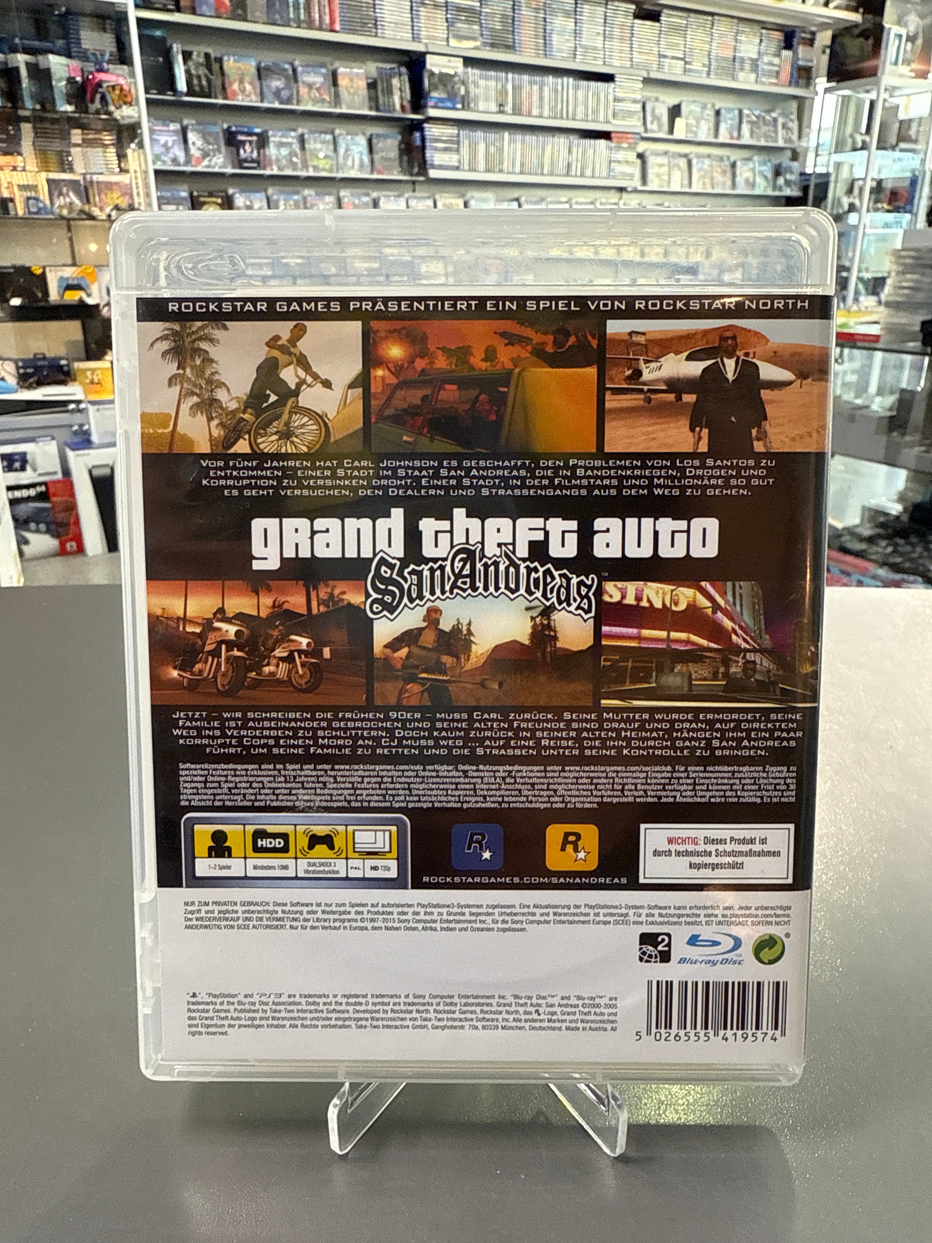 Grand Theft Auto GTA San Andreas (Sony PlayStation 3, 2015) PS3 *gebraucht