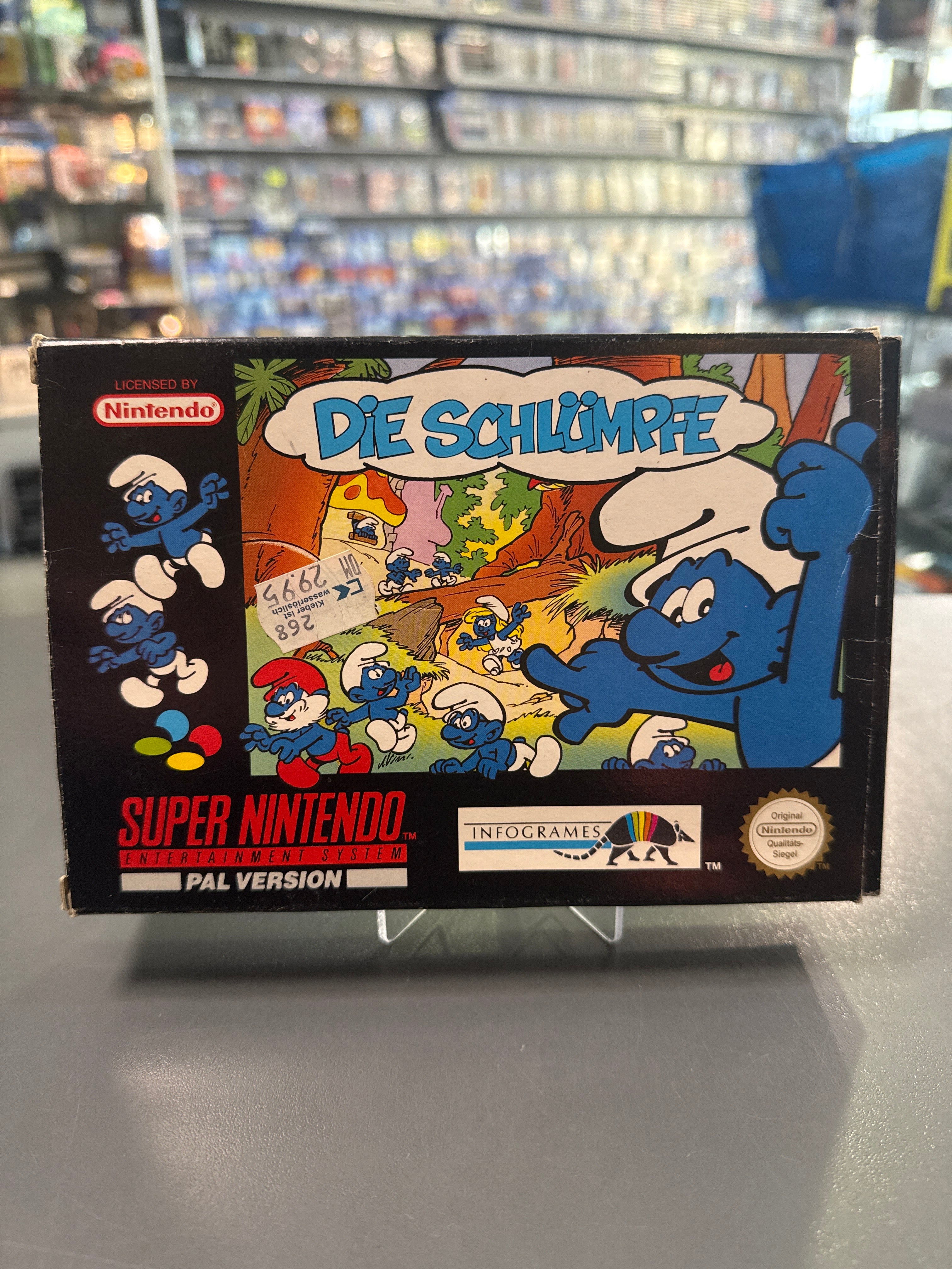 Die Schlümpfe Super Nintendo,SNES OVP *gebraucht
