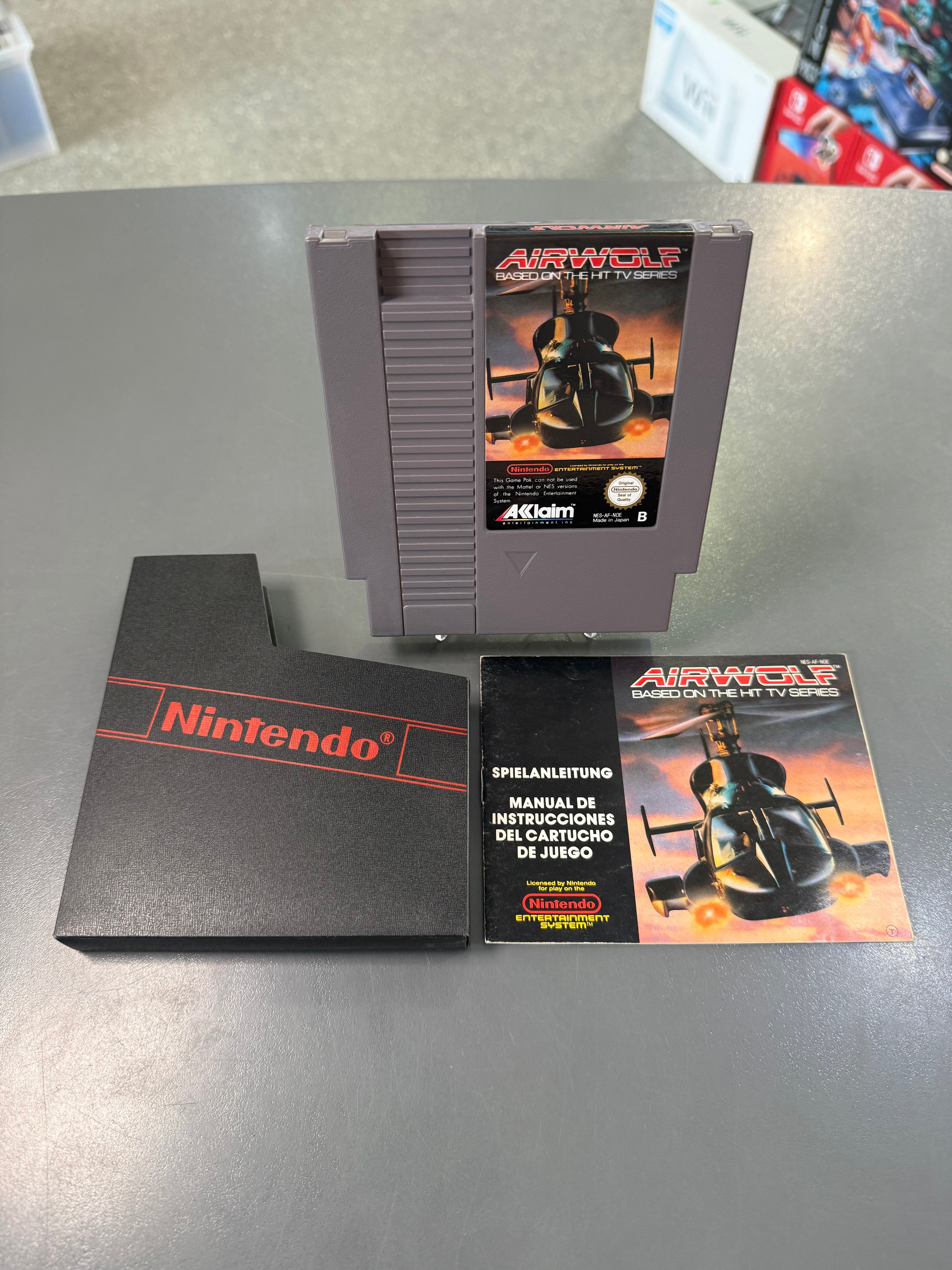 Airwolf – NES mit Schuber und Anleitung *Gebraucht