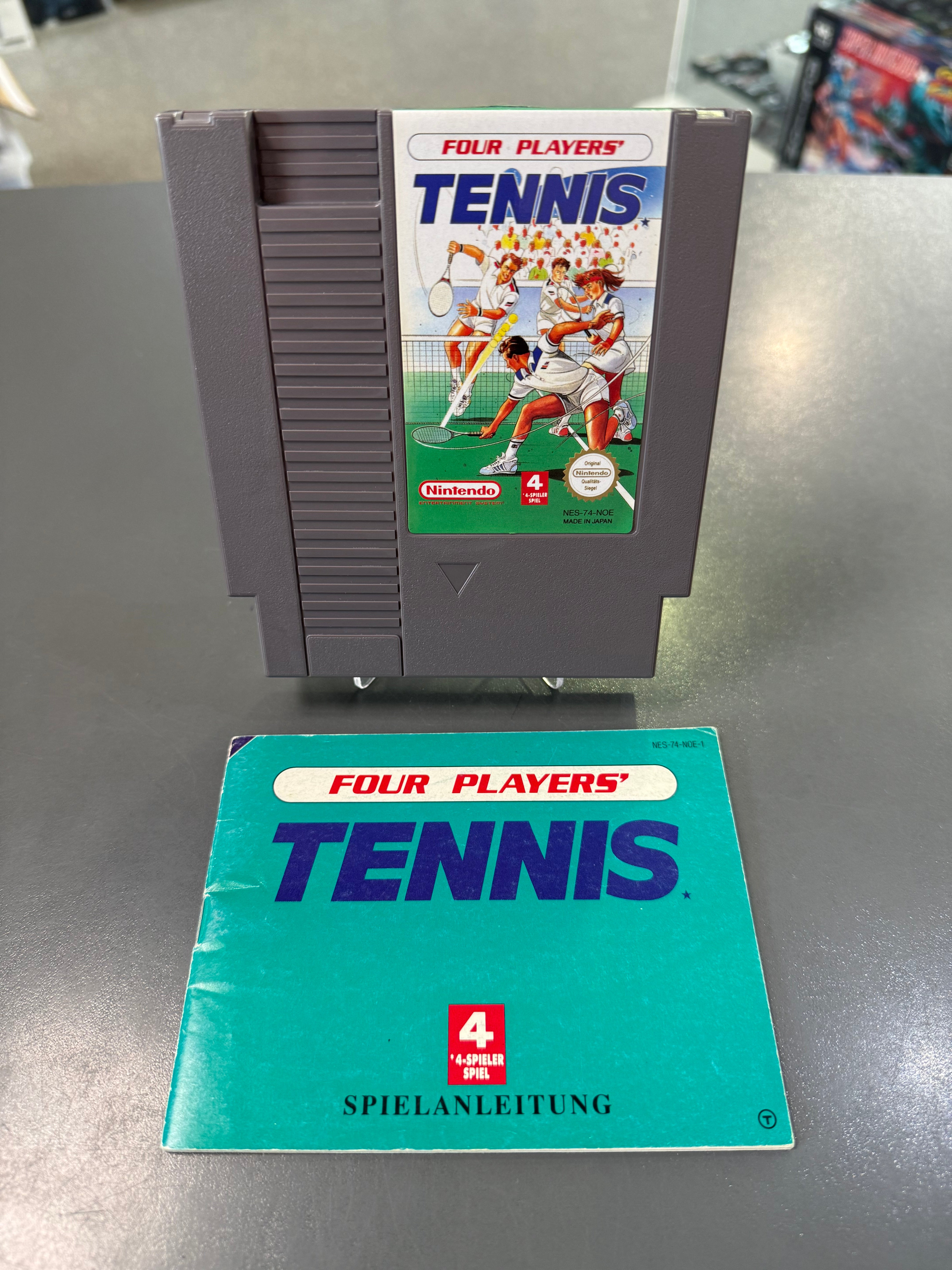 Four Players Tennis – NES mit Anleitung *gebraucht