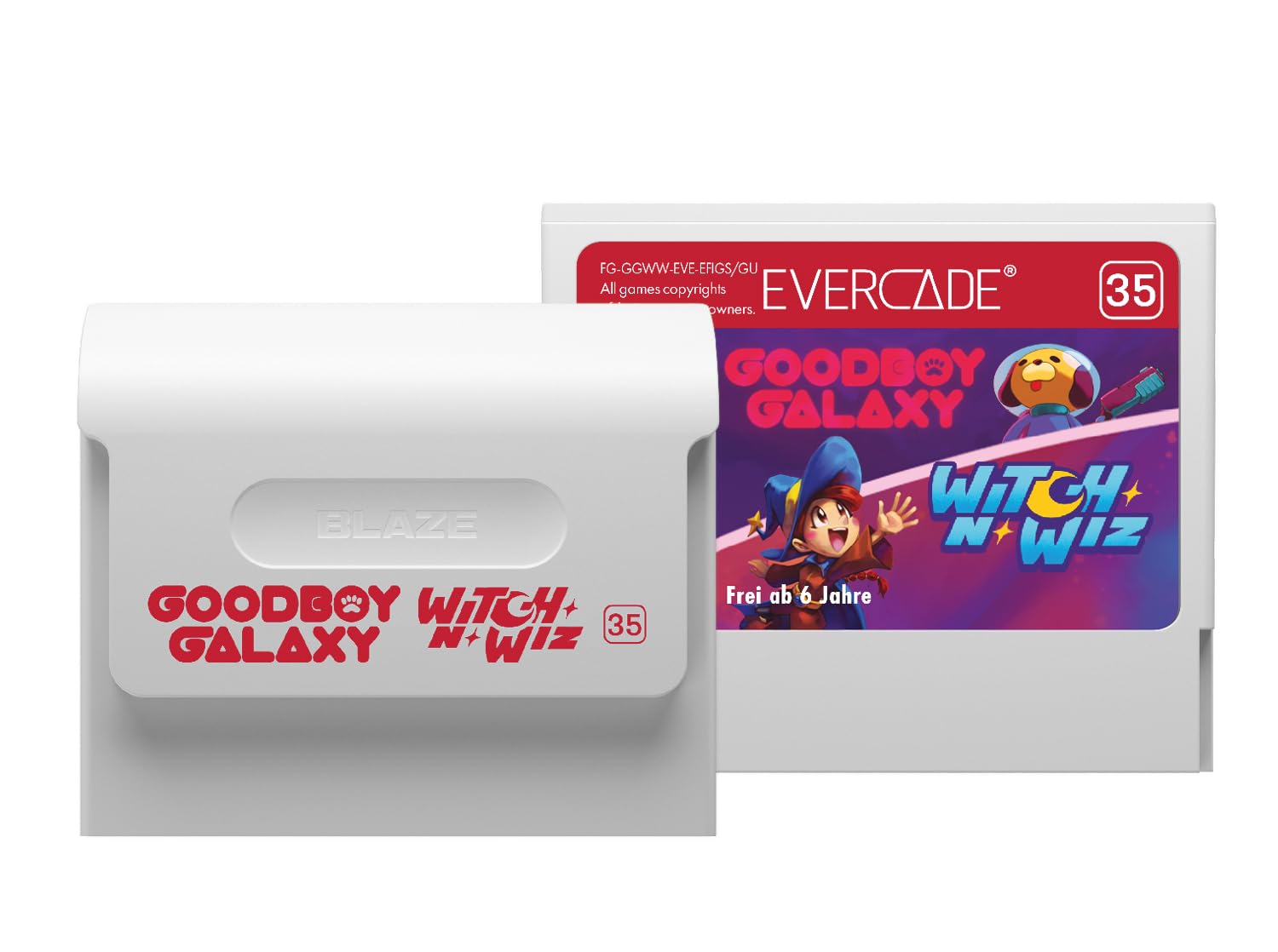Goodboy Galaxy / Witch n Wiz Cartridge Evercade