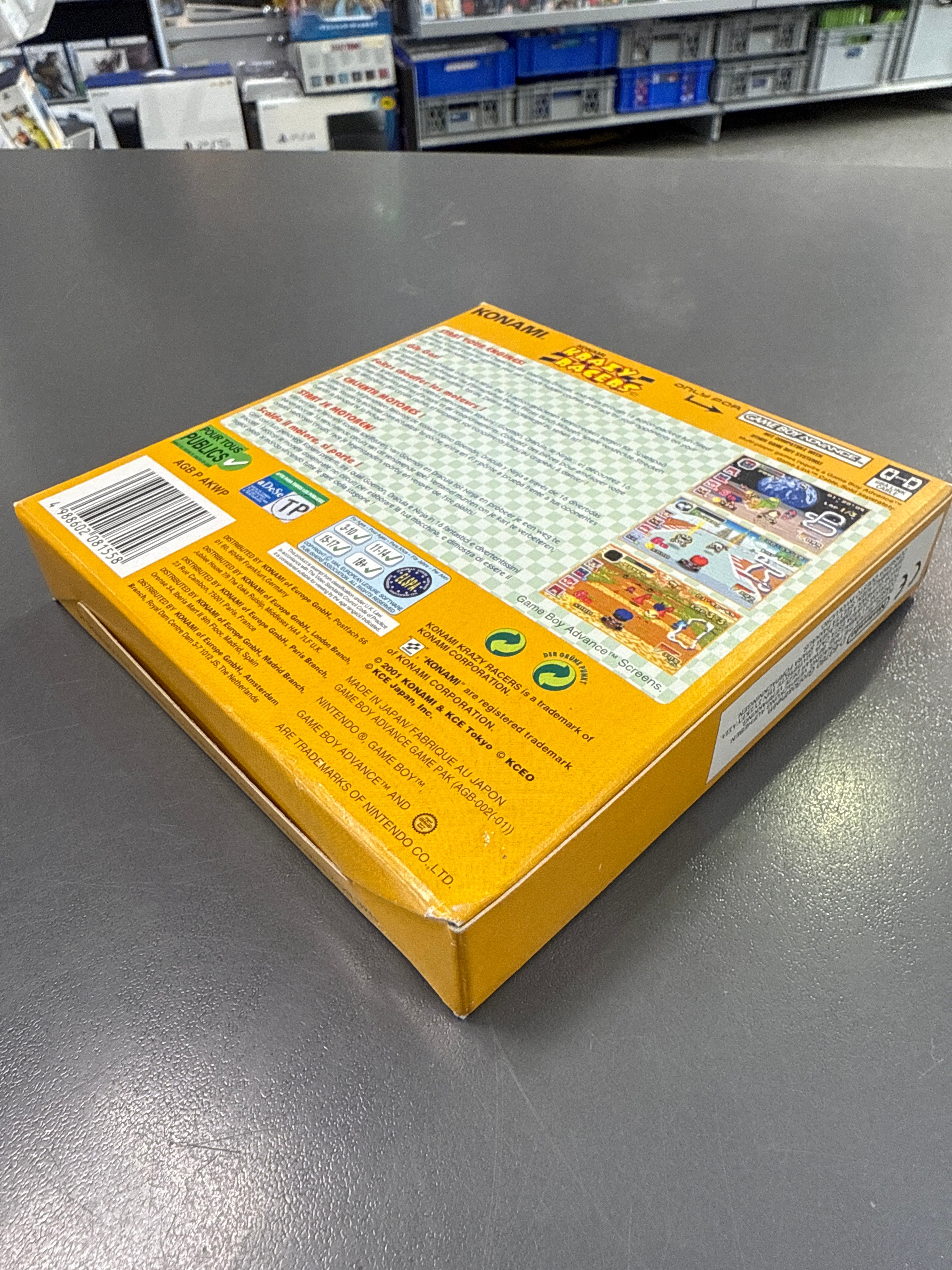 Krazy Racers Label Scan Krazy Racers Gameboy Advance OVP *gebraucht
