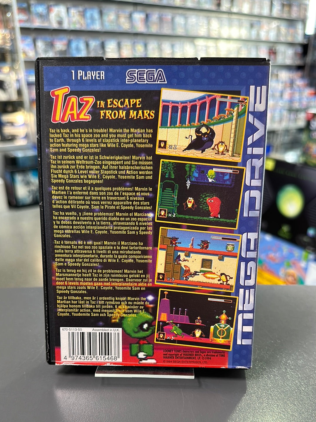 Sega Mega Drive Taz in Escape from Mars