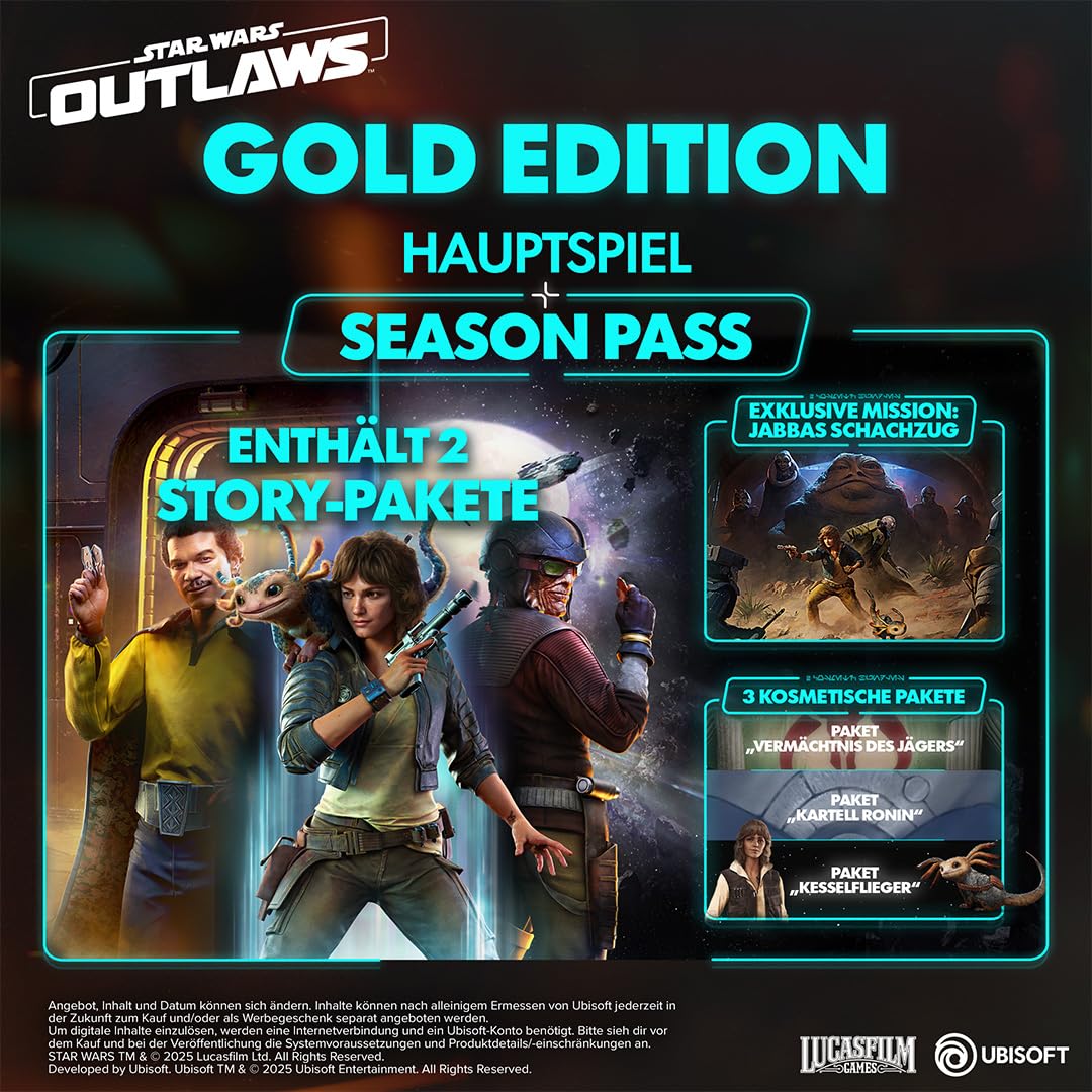 Star Wars Outlaws - Gold Edition inkl. Season Pass - Nintendo Swicth 2 *Neu