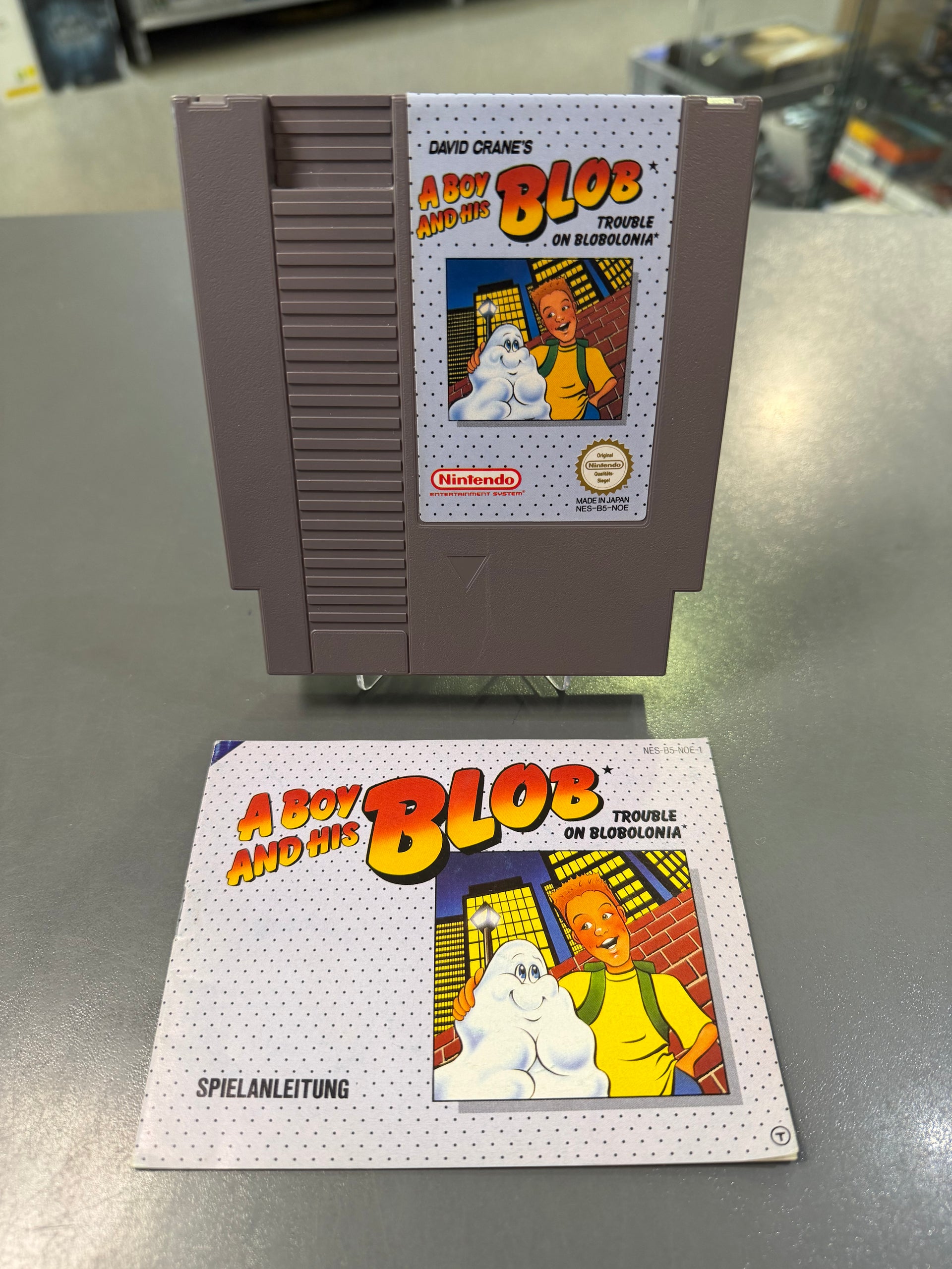 A Boy and His Blob für Nintendo NES mit Anleitung – klassisches 8-Bit-Puzzle-Abenteuer mit Blob-Verwandlungen, Jelly Beans, Retro-Gameplay und Sammlerwert