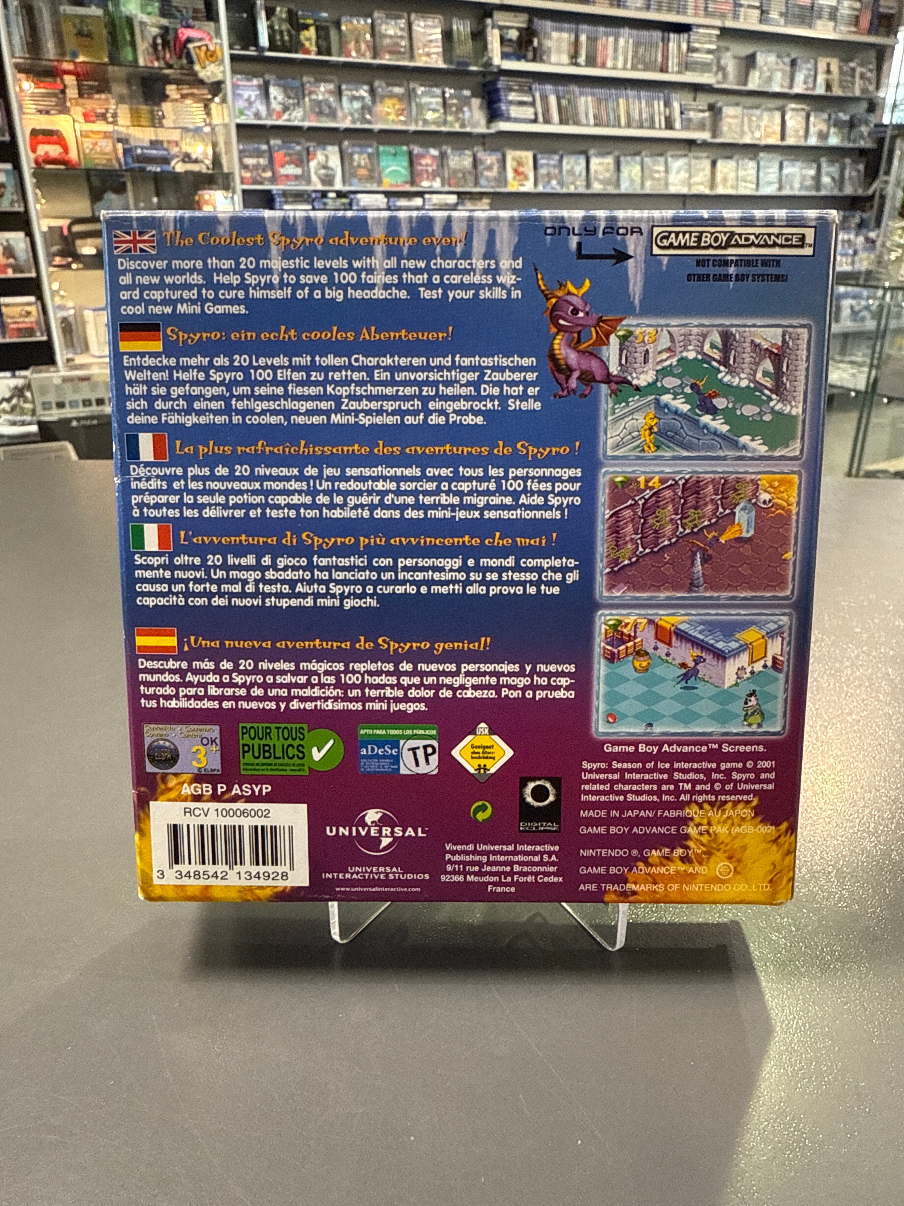 Spyro Season Of Ice (Nintendo Game Boy Advance, 2001) CIB *gebraucht