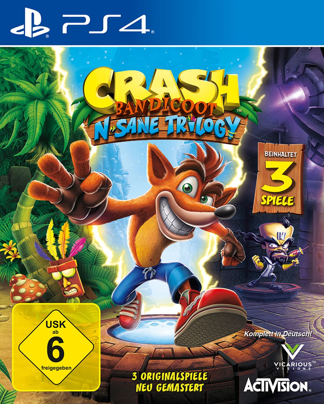 Crash Bandicoot N-Sane Triology NEU inkl. 2 Bonus-Level