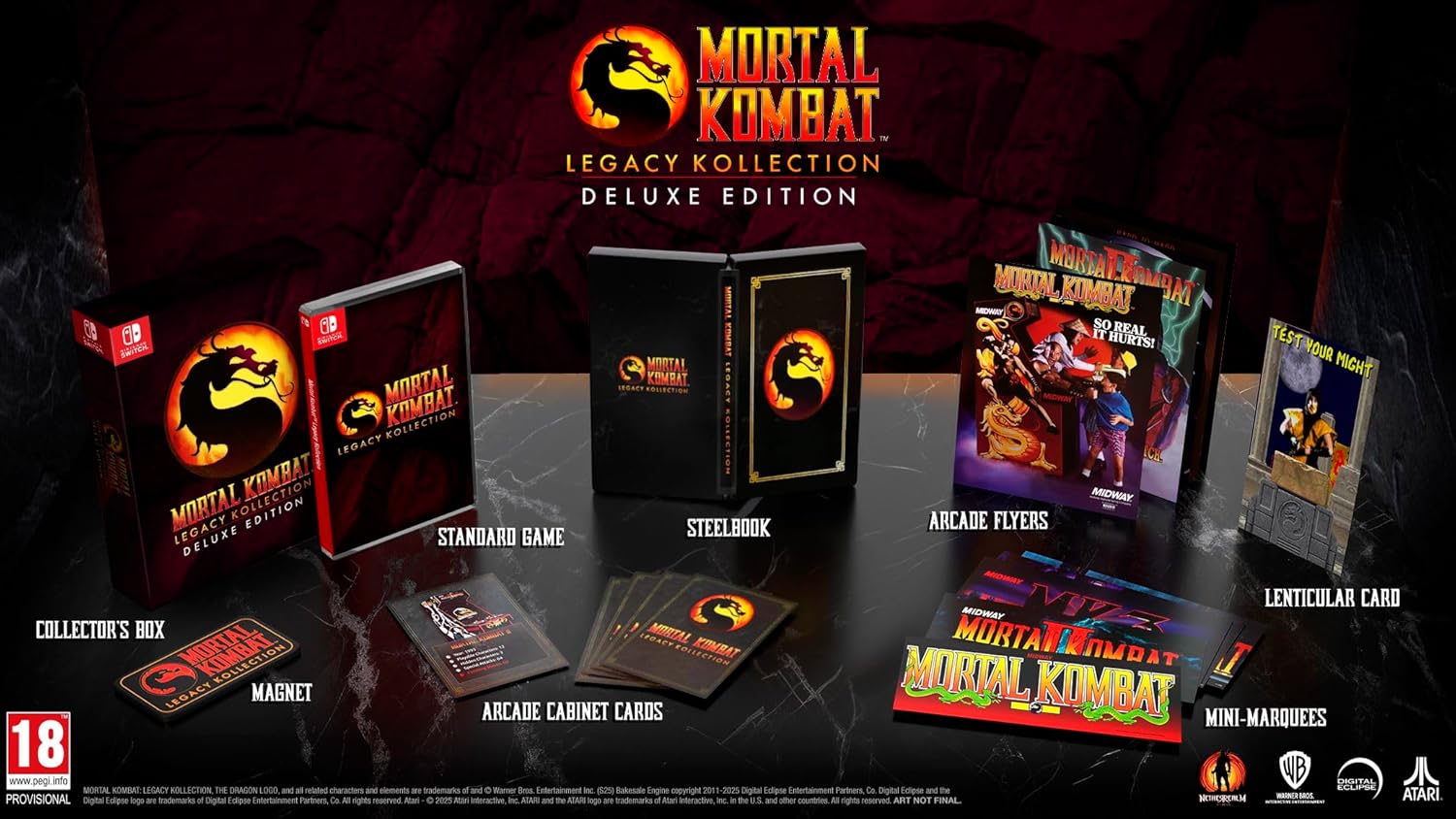 Mortal Kombat: Legacy Kollection - Deluxe Steelbook Edition Nintendo Switch PEGI Version 100% Uncut *Neu