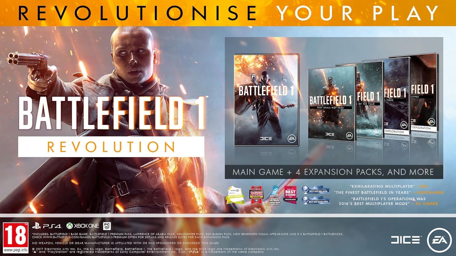 Battlefield 1: Revolution PS4 PEGI Version *Neu