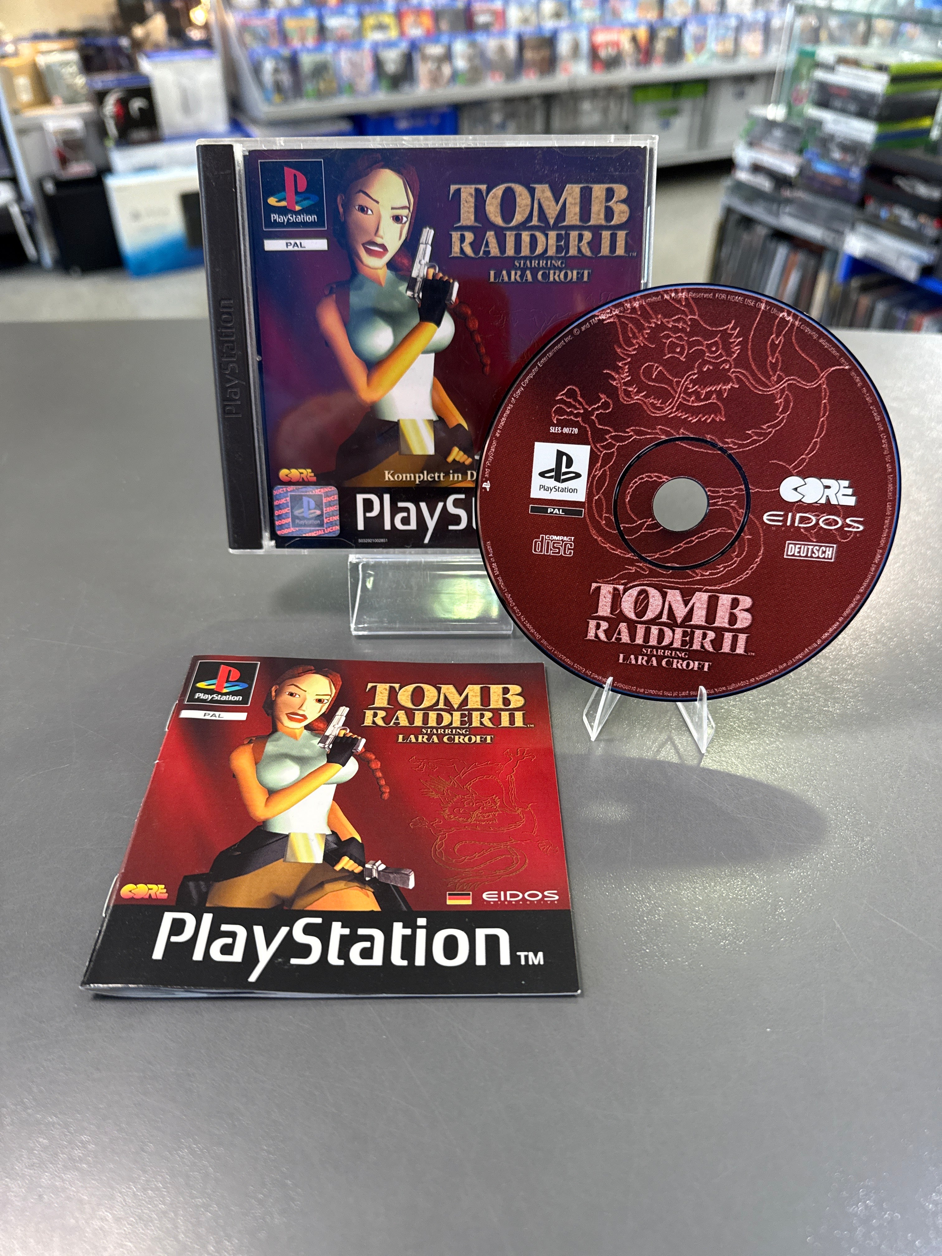 Tomb Raider II (PlayStation 1, PS1) - Deutsche Version Black Label *gebraucht