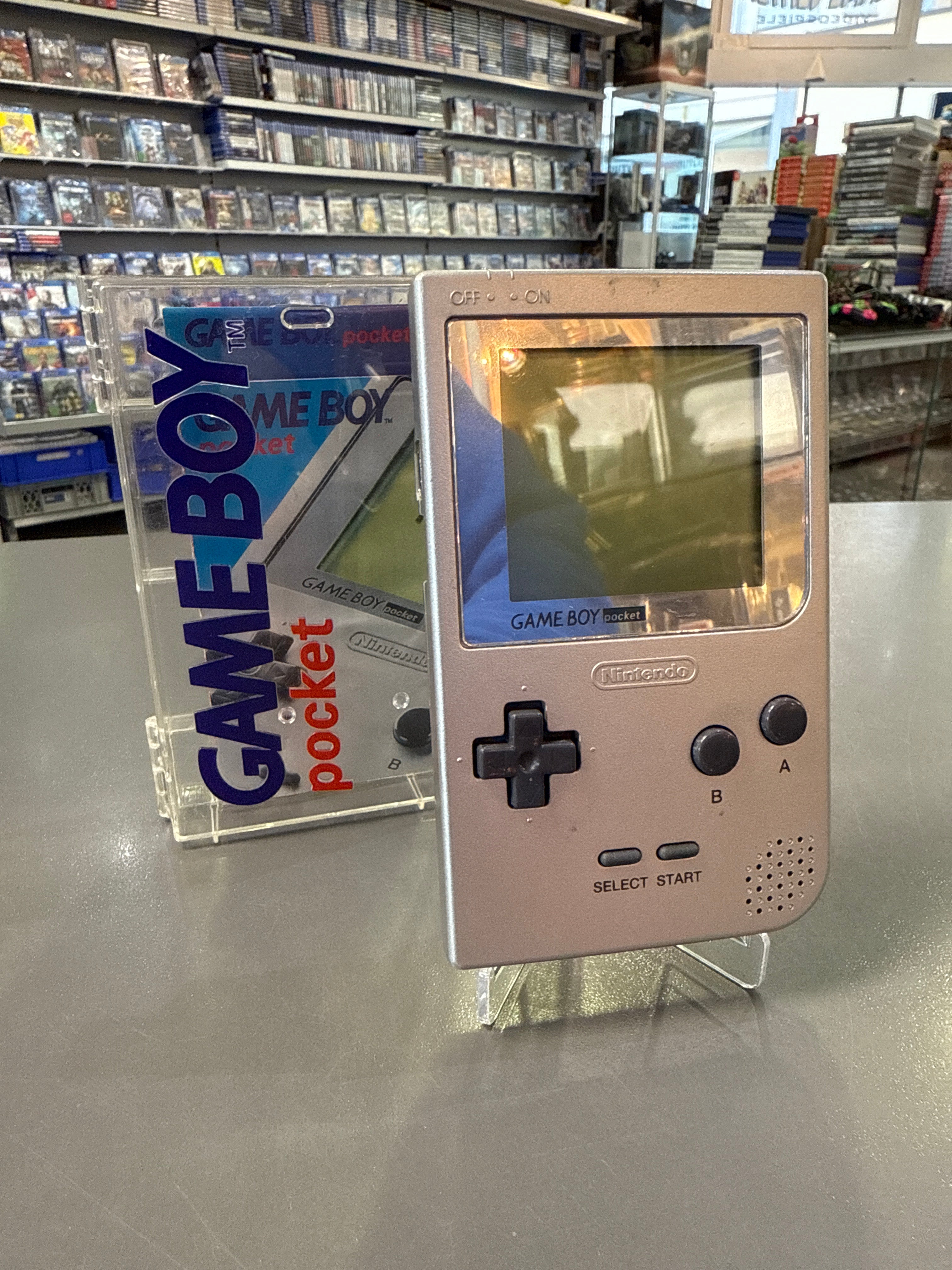 Nintendo GameBoy Poket Konsole Silber *gebraucht
