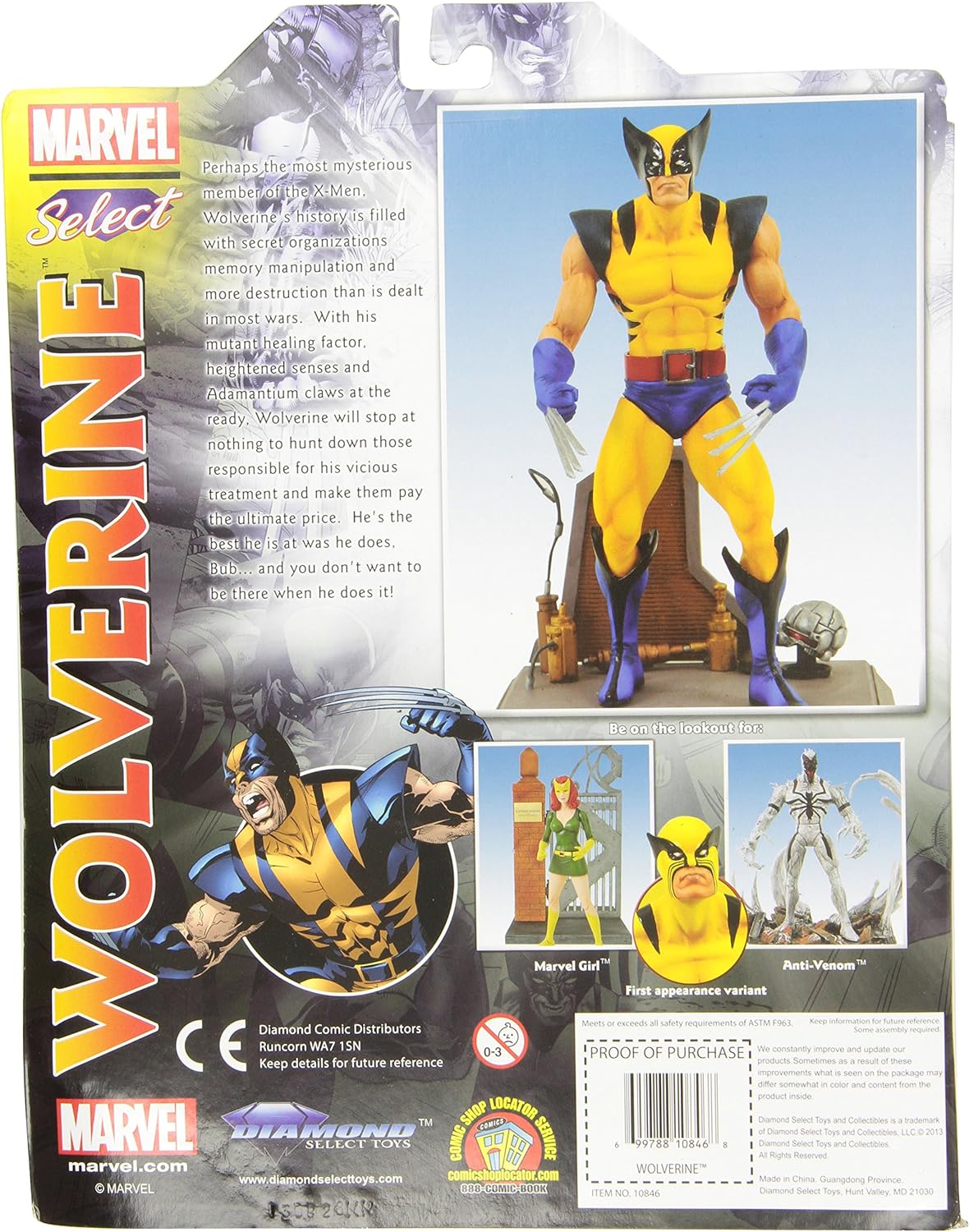 Marvel Select - Yellow Wolverine Comic