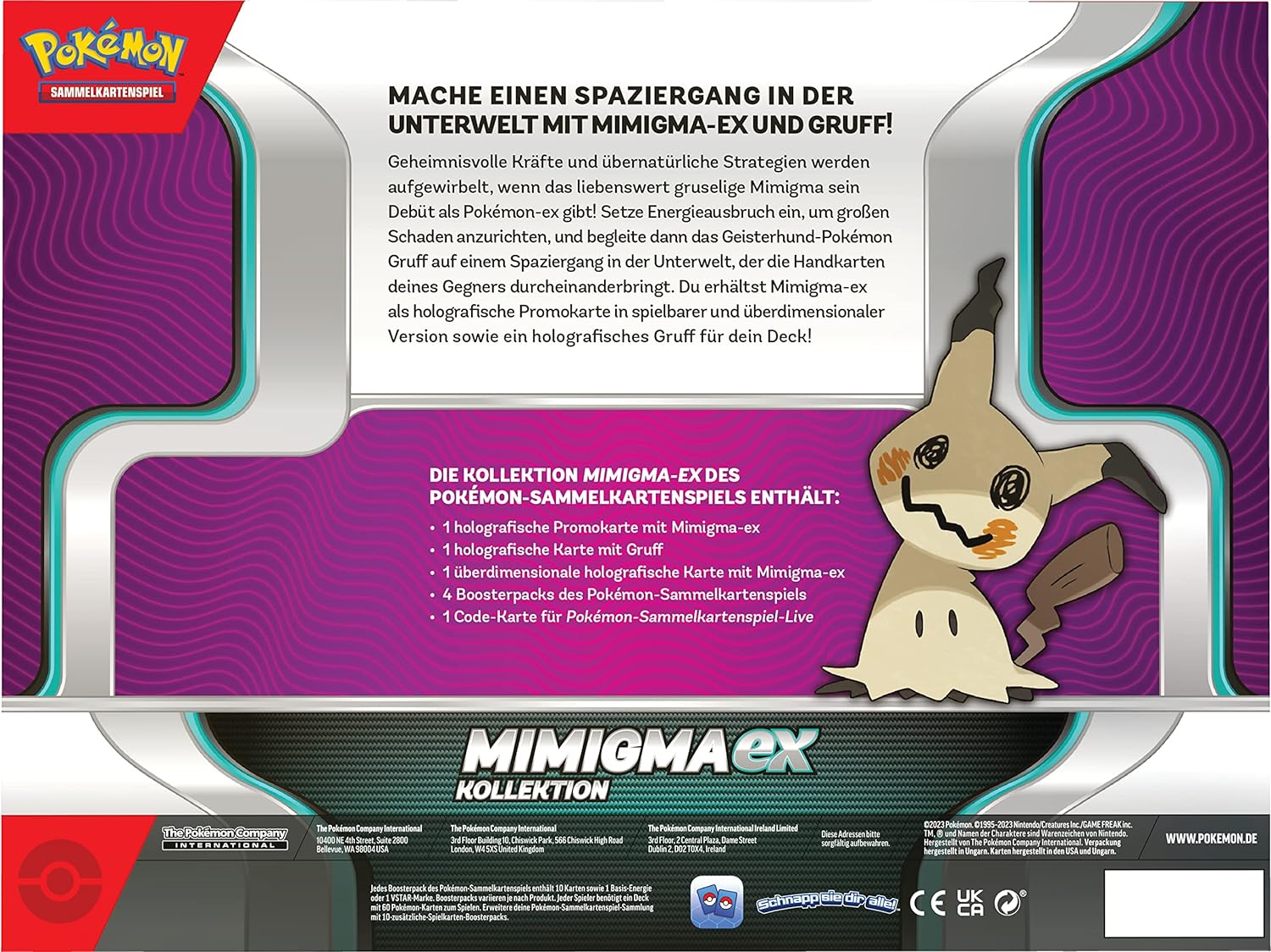 Pokemon Mimigma EX Box *Deutsche Version*