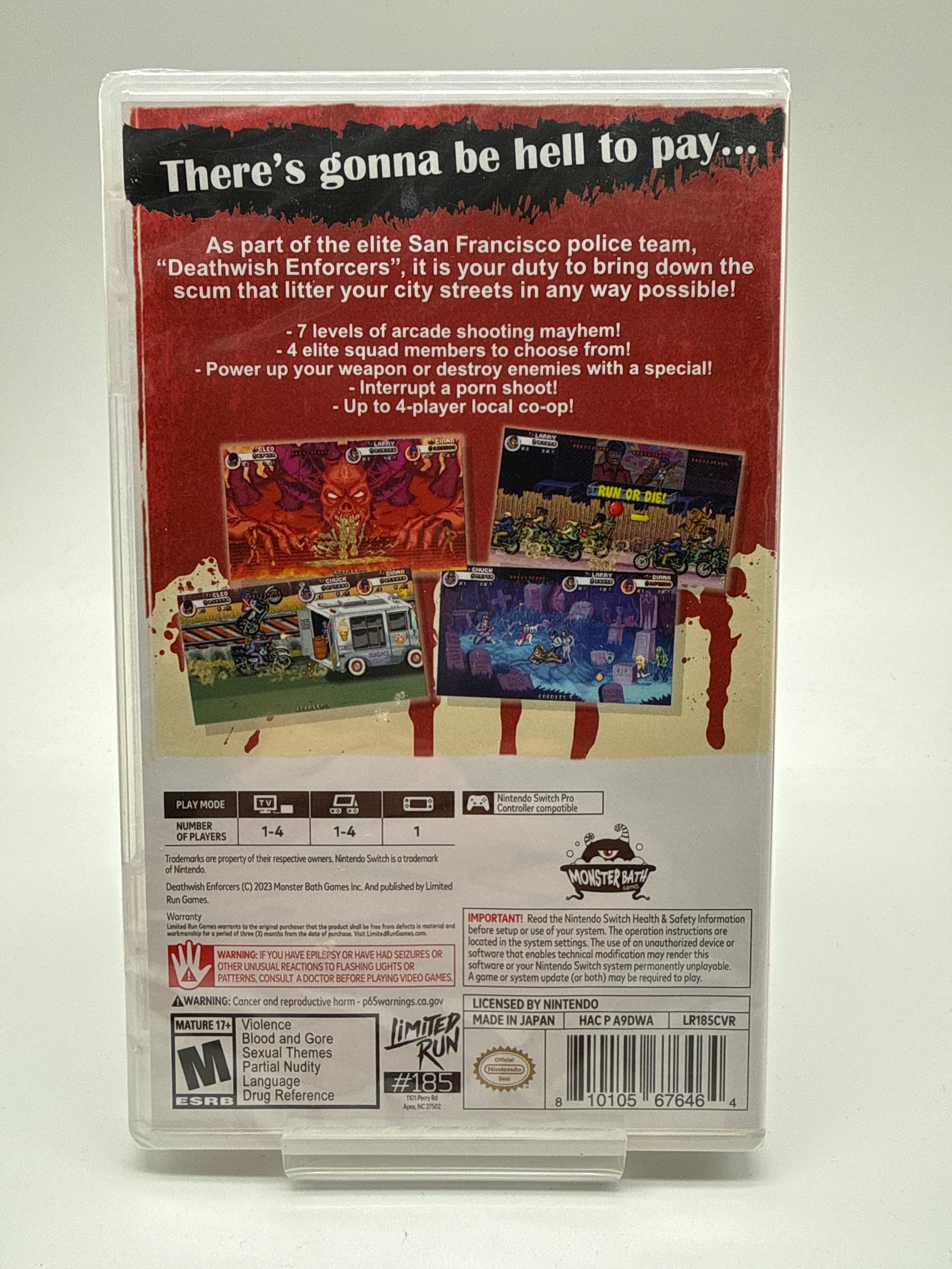 Deathwish Enforcers Nintendo Switch  US Import *Neu