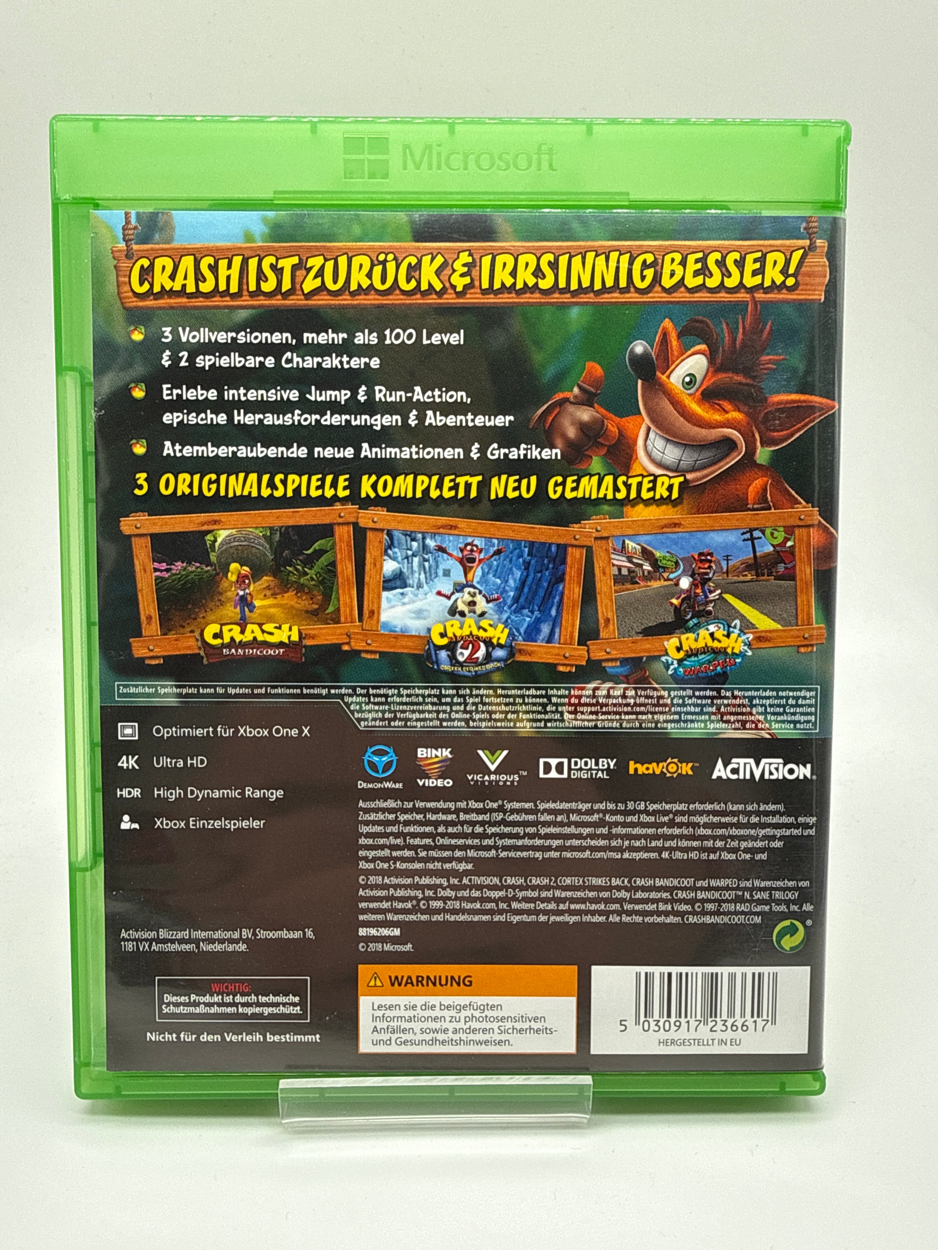 Crash Bandicoot: N.Sane Trilogy Xbox One Xbox Series X *gebraucht