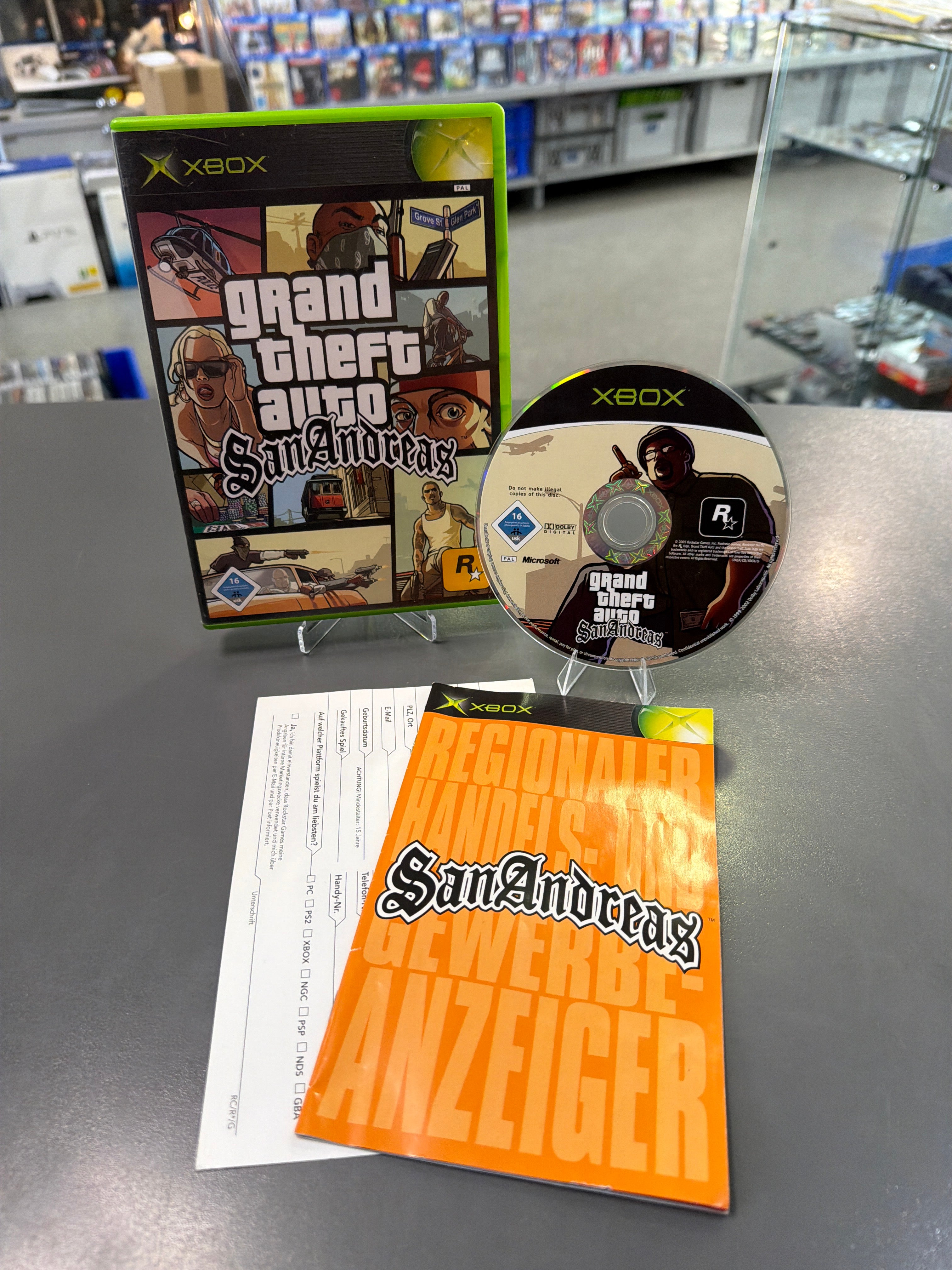 Grand Theft Auto San Andreas XBOX Classic *gebraucht