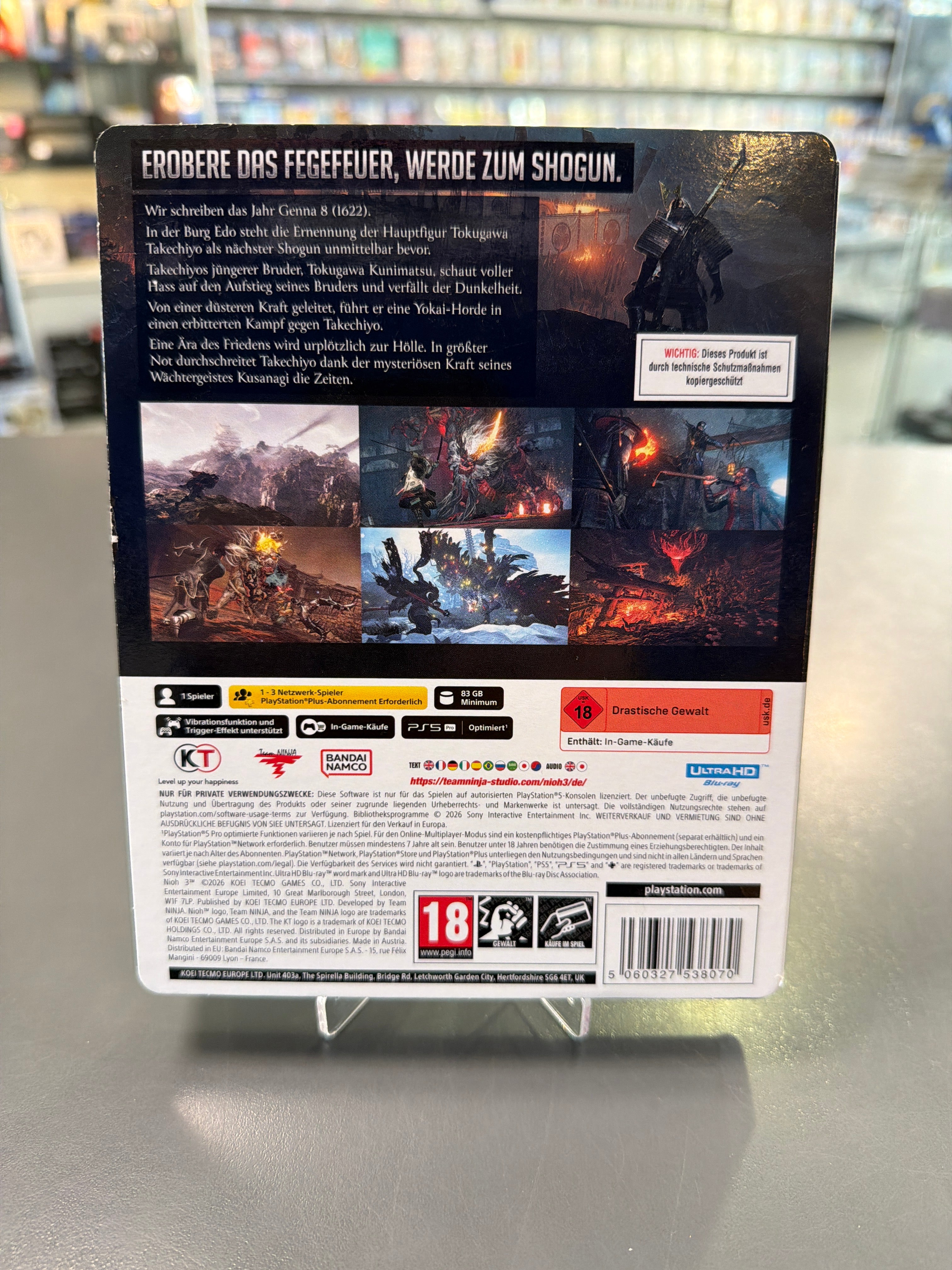 Nioh 3 PlayStation 5 in Steelbook Launch Edition  / PS5 *gebraucht kaufen