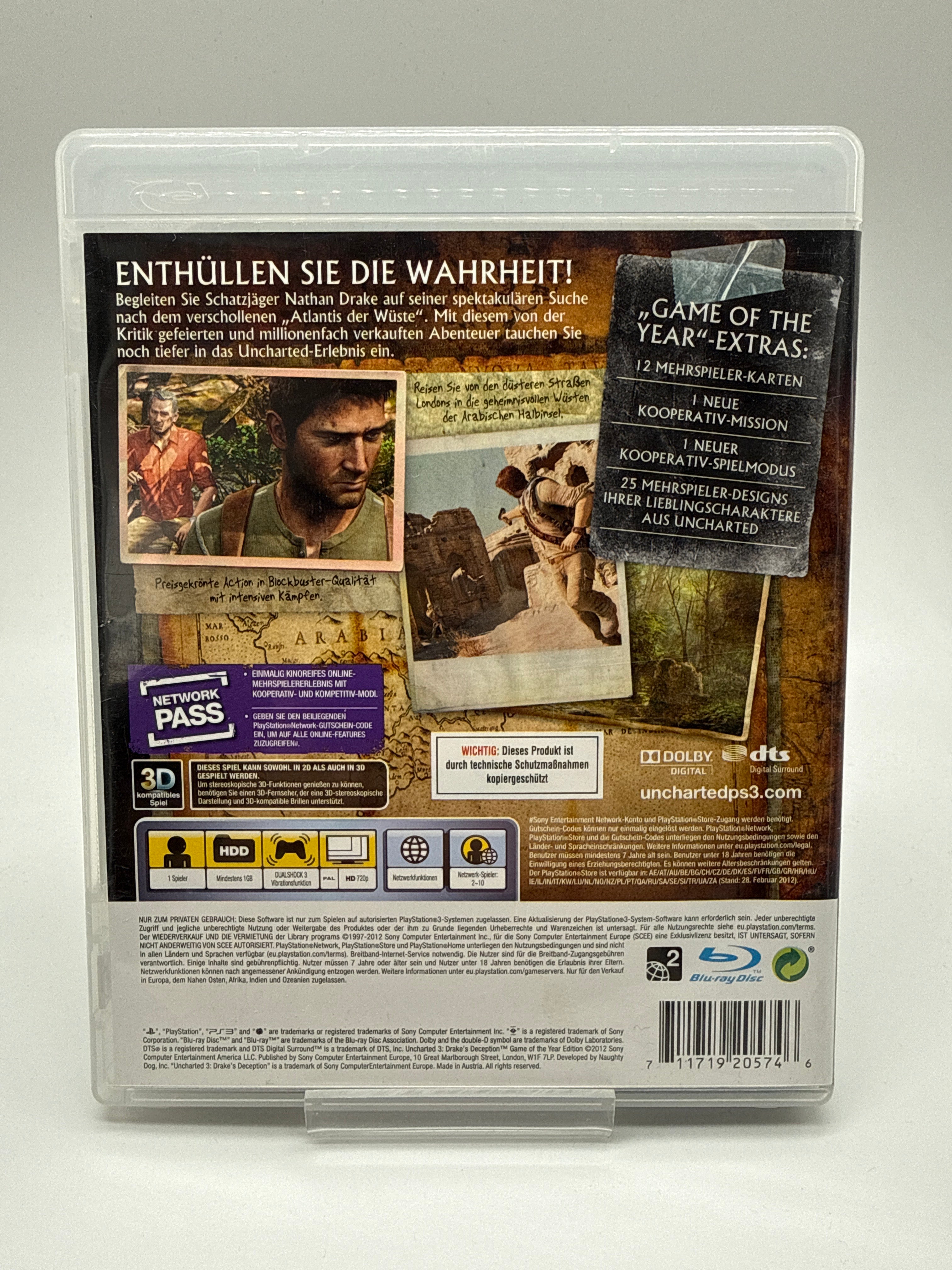 Uncharted 3 - Drake's Deception (Game of the Year) PS3 *gebraucht