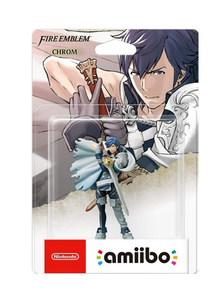 Amiibo Fire Emblem Chrom – Nintendo Sammelfigur mit Chrom aus Fire Emblem, amiibo-Funktion, Fantasy-Design, Schwertheld und Sammlerwert für Nintendo-Fans