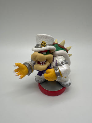 Amiibo Hochzeit Bowser – Nintendo Sammelfigur mit Bowser im Hochzeits-Outfit aus Super Mario Odyssey, amiibo-Funktion, Zylinder-Design und Sammlerwert