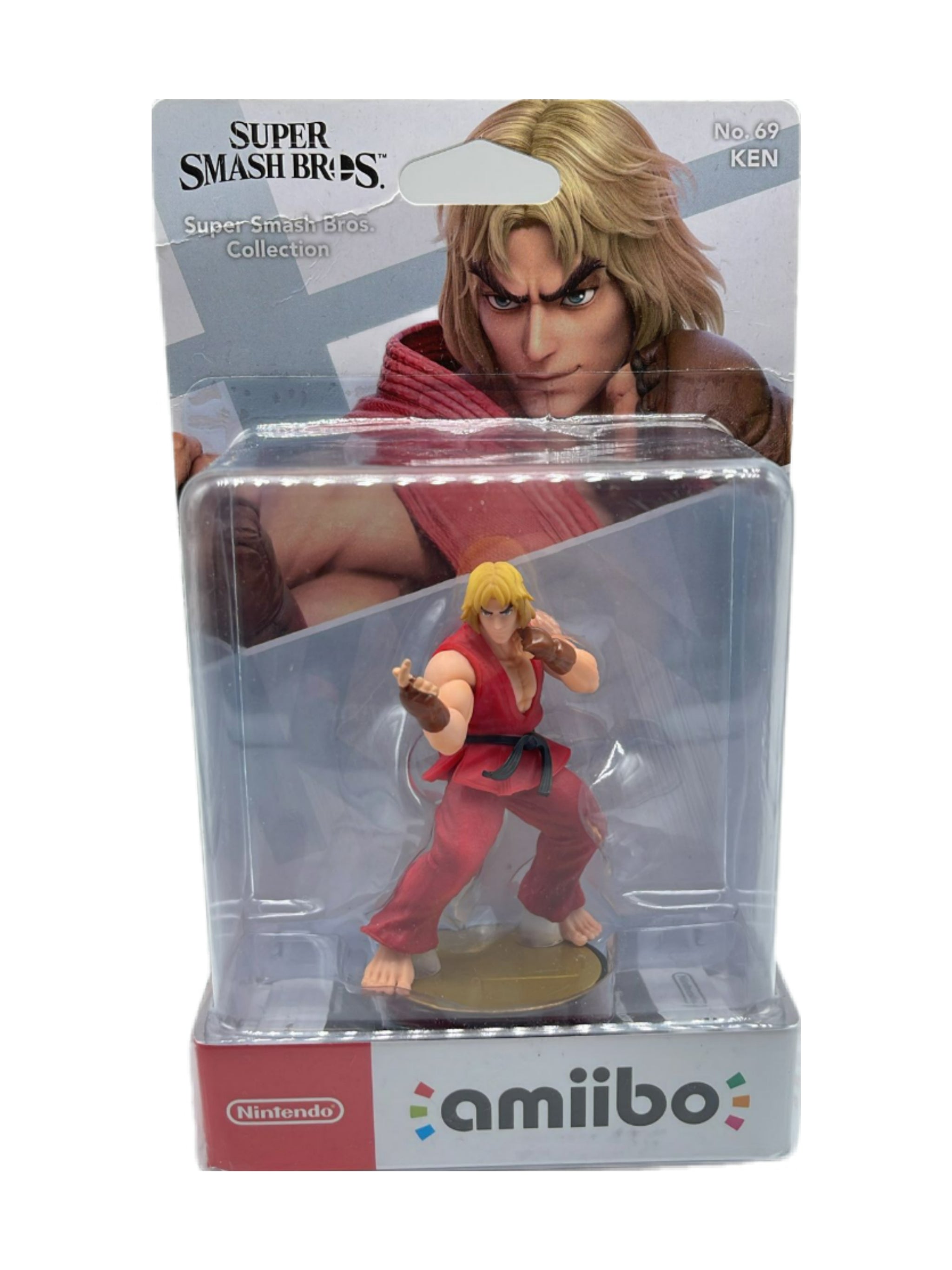 Amiibo Ken No. 69 Super Smash Bros. Collection – Nintendo Sammelfigur mit Ken aus Street Fighter, amiibo-Funktion, Smash-Bros.-Design und Sammlerwert für Fighting-Game-Fans