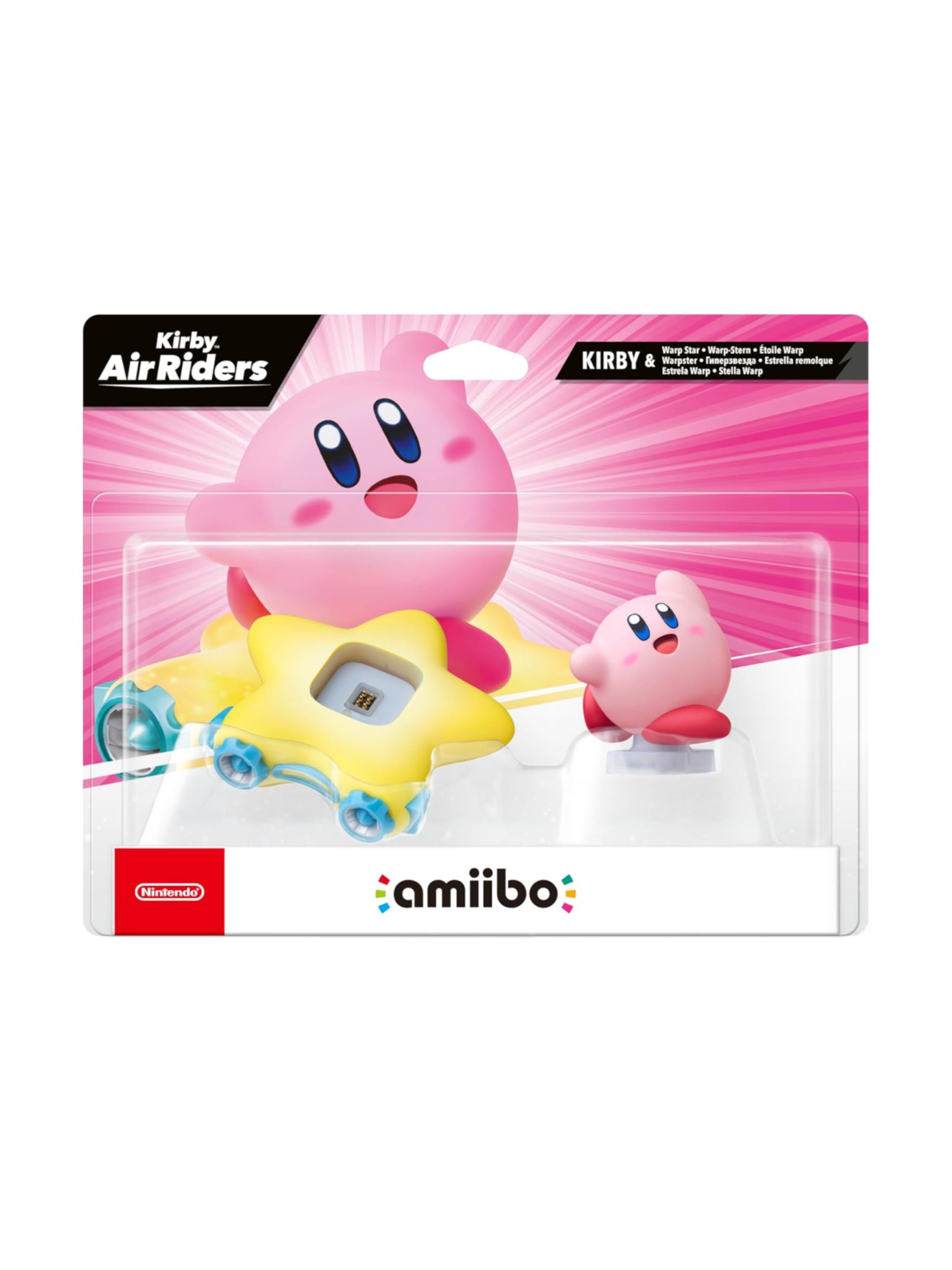 Amiibo Kirby & Warp-Stern – Nintendo Sammelfigur mit Kirby auf dem Warp-Stern, amiibo-Funktion, niedlichem Kirby-Design und Sammlerwert für Nintendo-Fans