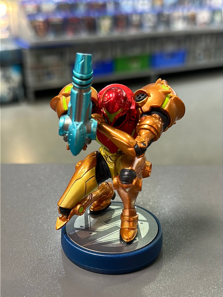 Amiibo Metroid Samus Aran – Nintendo Sammelfigur mit Samus Aran im Power Suit, amiibo-Funktion, Sci-Fi-Design und Sammlerwert für Metroid- und Nintendo-Fans