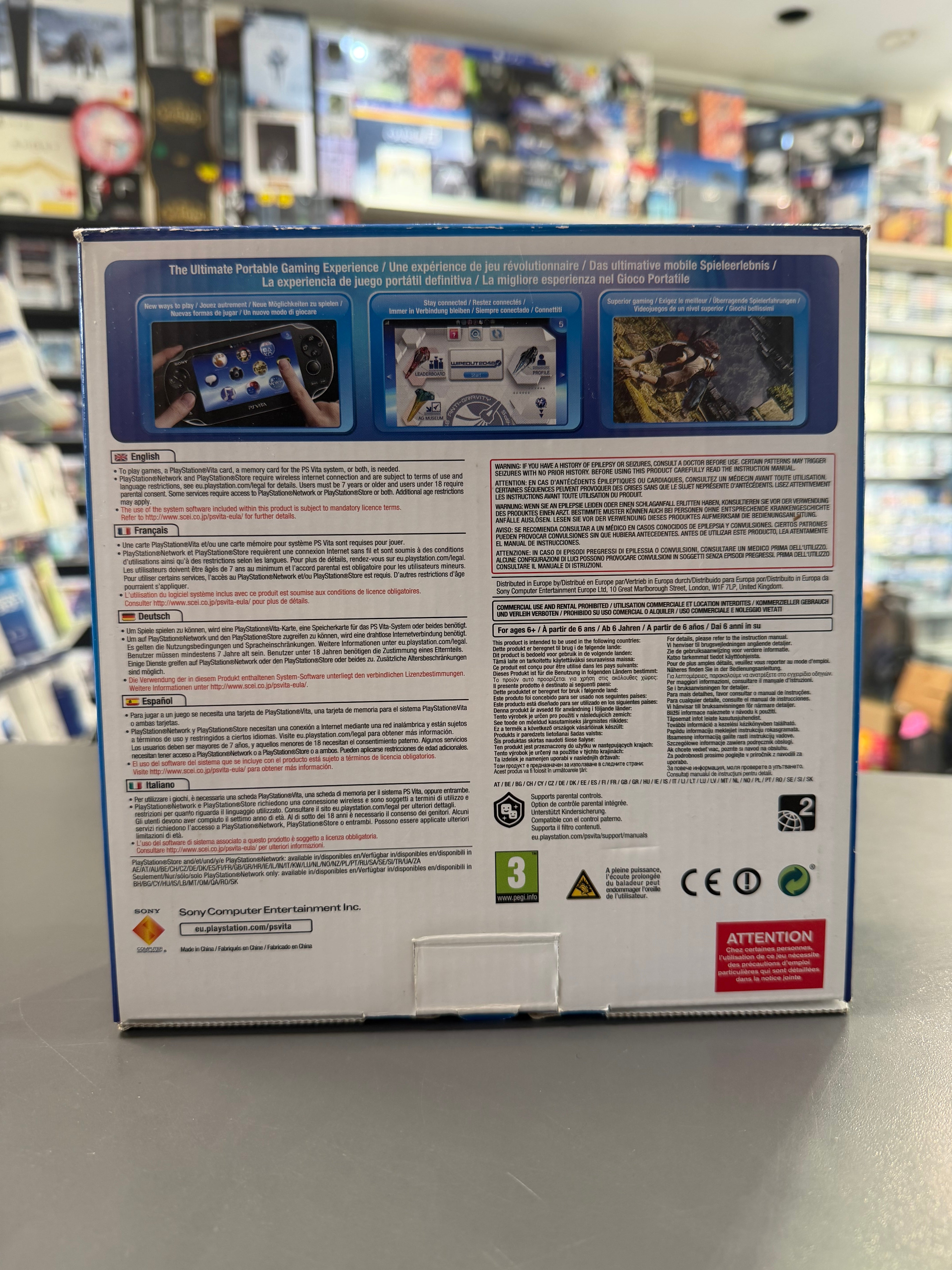 Sony PS Vita Konsole | PlayStation | Handheld | Wi-Fi | Schwarz | 4GB mit OVP *gebraucht