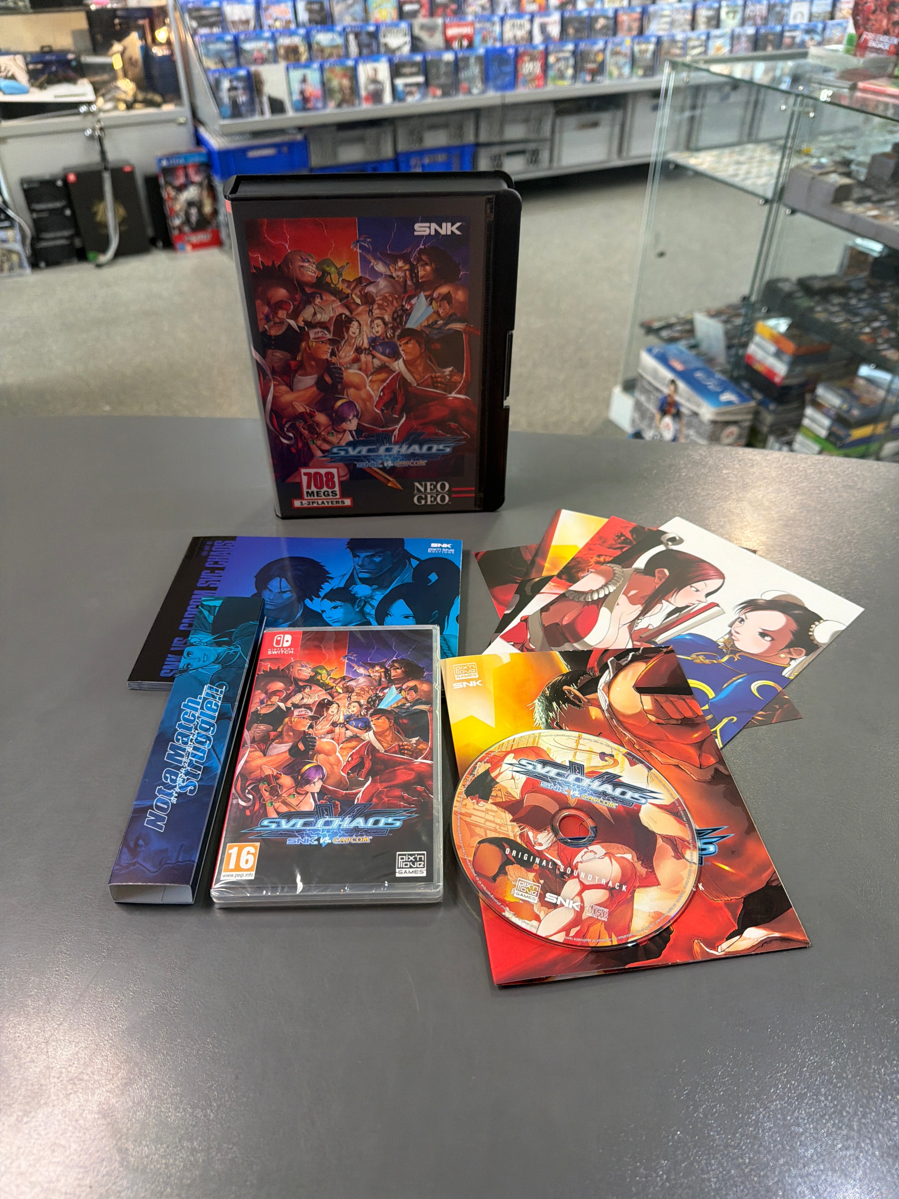 SNK VS CAPCOM SVC CHAOS Collectors Edition Neo Geo Case Nintendo Switch NEU