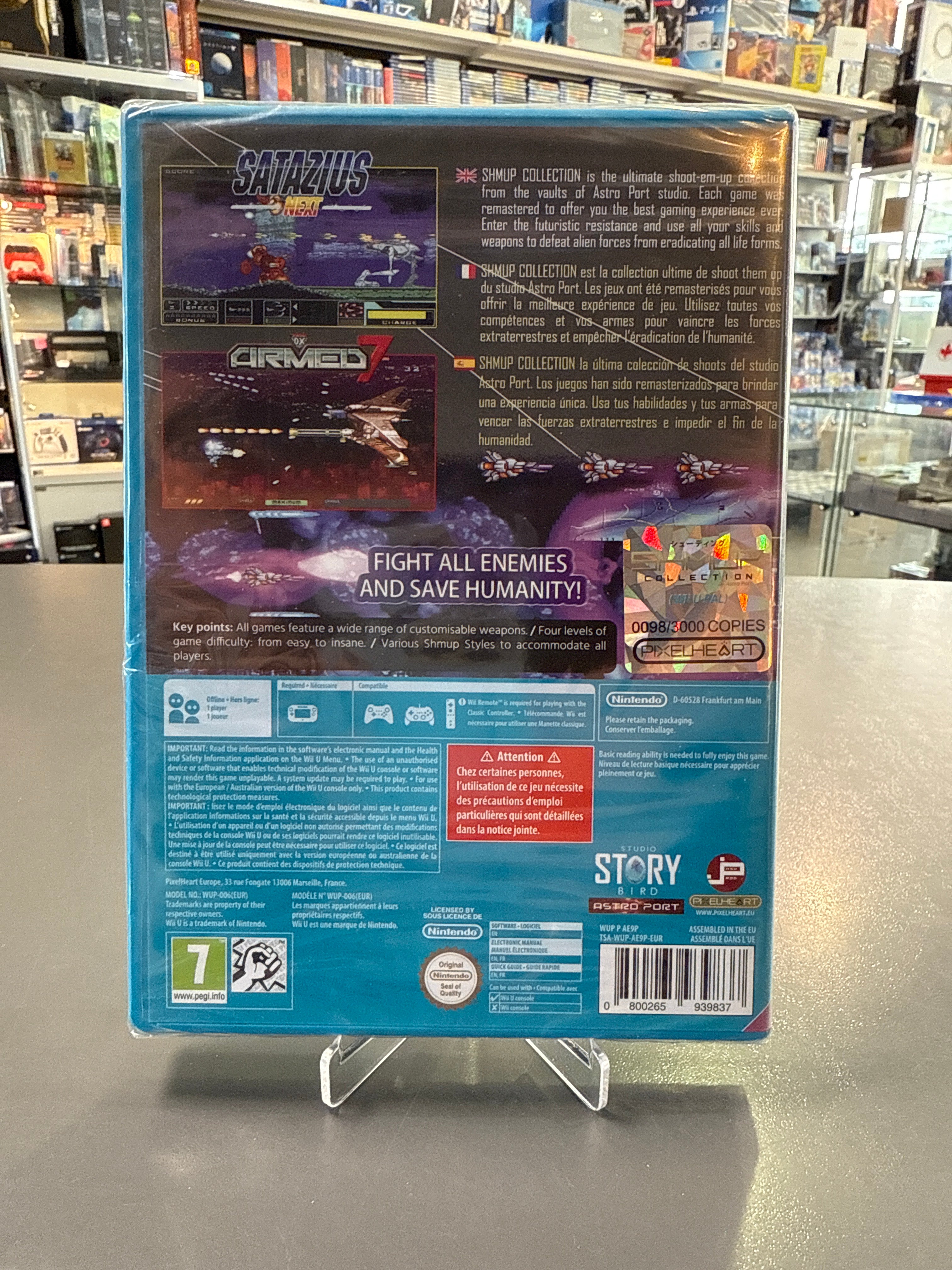 SHMUP Collection Nintendo Wii U Pixelheart limitiert 0098/3000 Neu