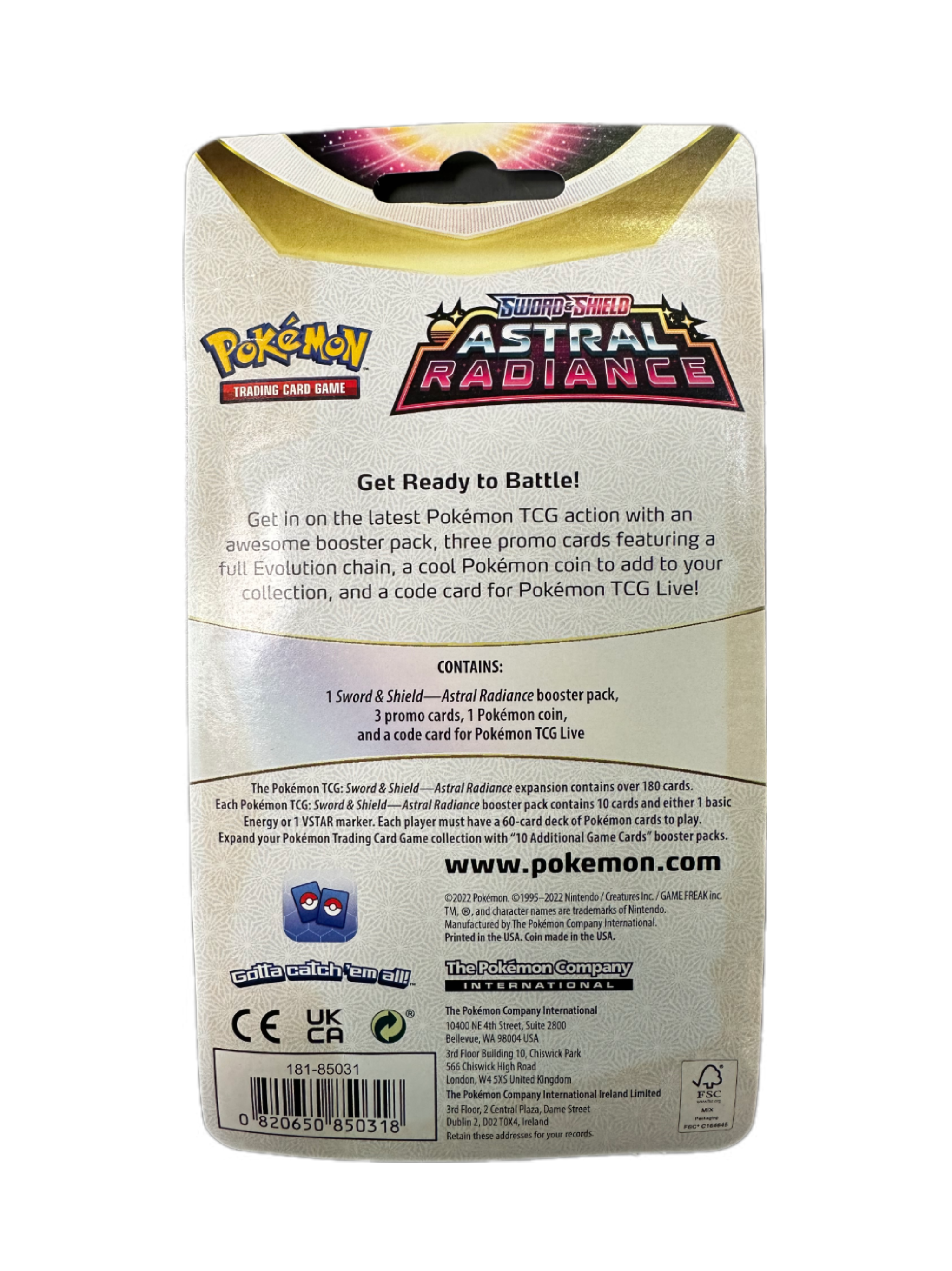 Pokémon Sword & Shield Astral Radiance Feraligatr Premium Checklane Blister - EN