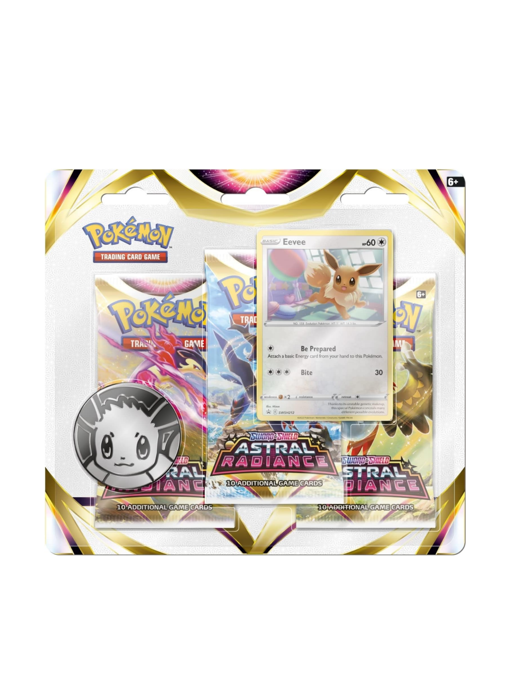 TCG Pokémon Sword & Shield:Astral Radiance Blister Booster 3er-Pack *Englische Version*