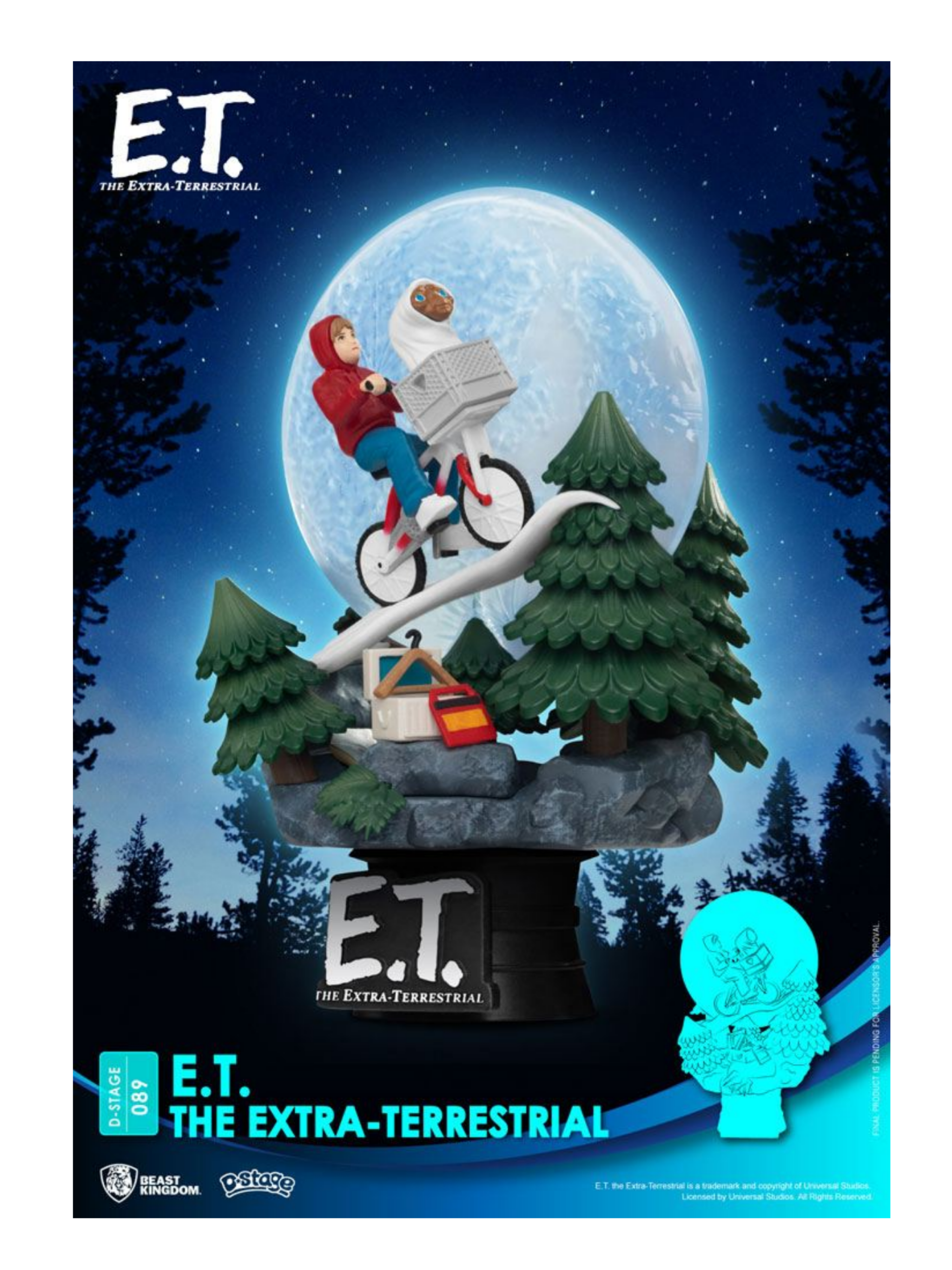 E.T. Der Außerirdische D-Stage PVC Diorama Iconic Scene Movie Scene 15 cm