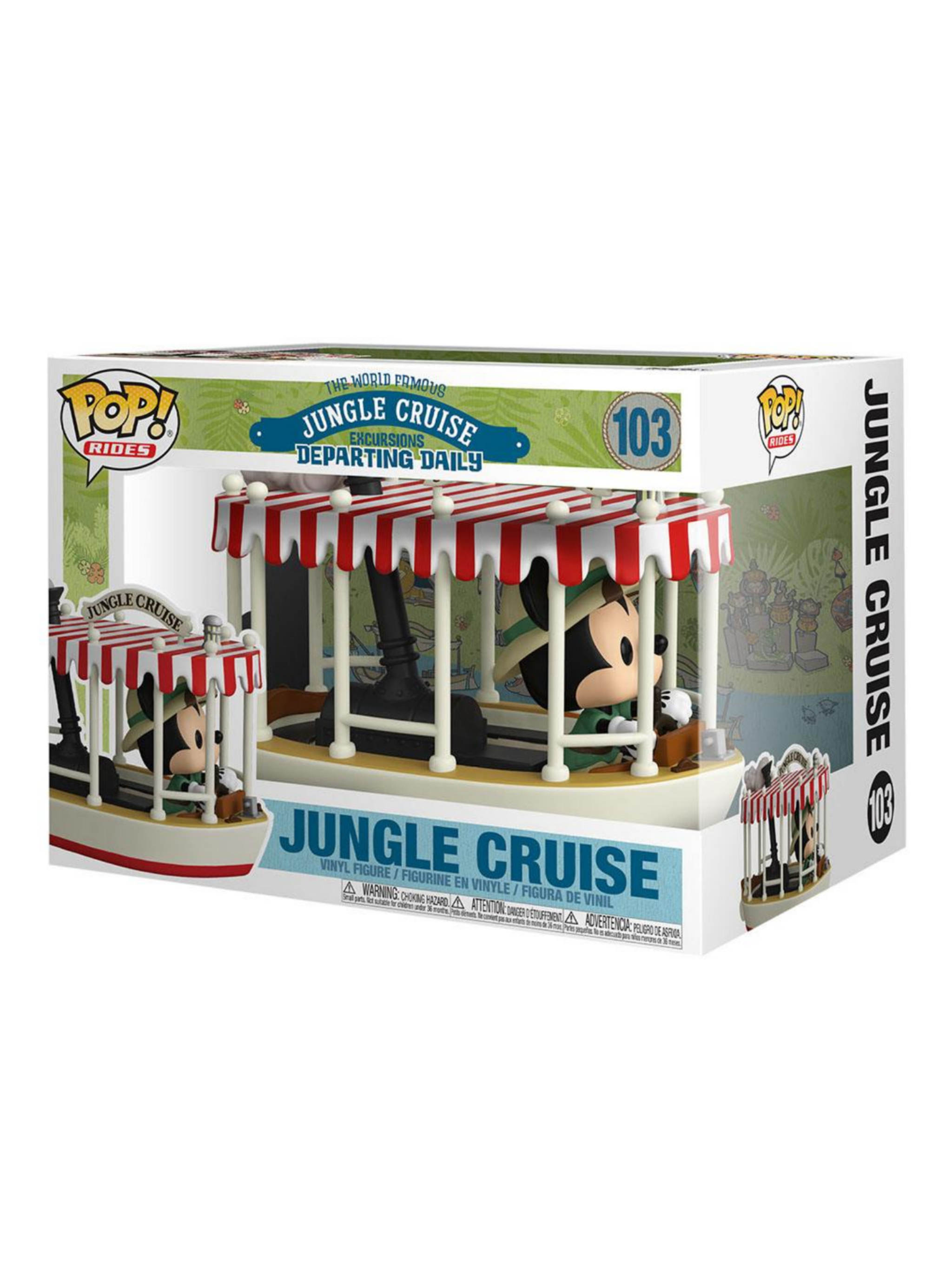 Jungle Cruise POP! Rides Vinyl Figur Skipper Mickey w/Boat 15 cm