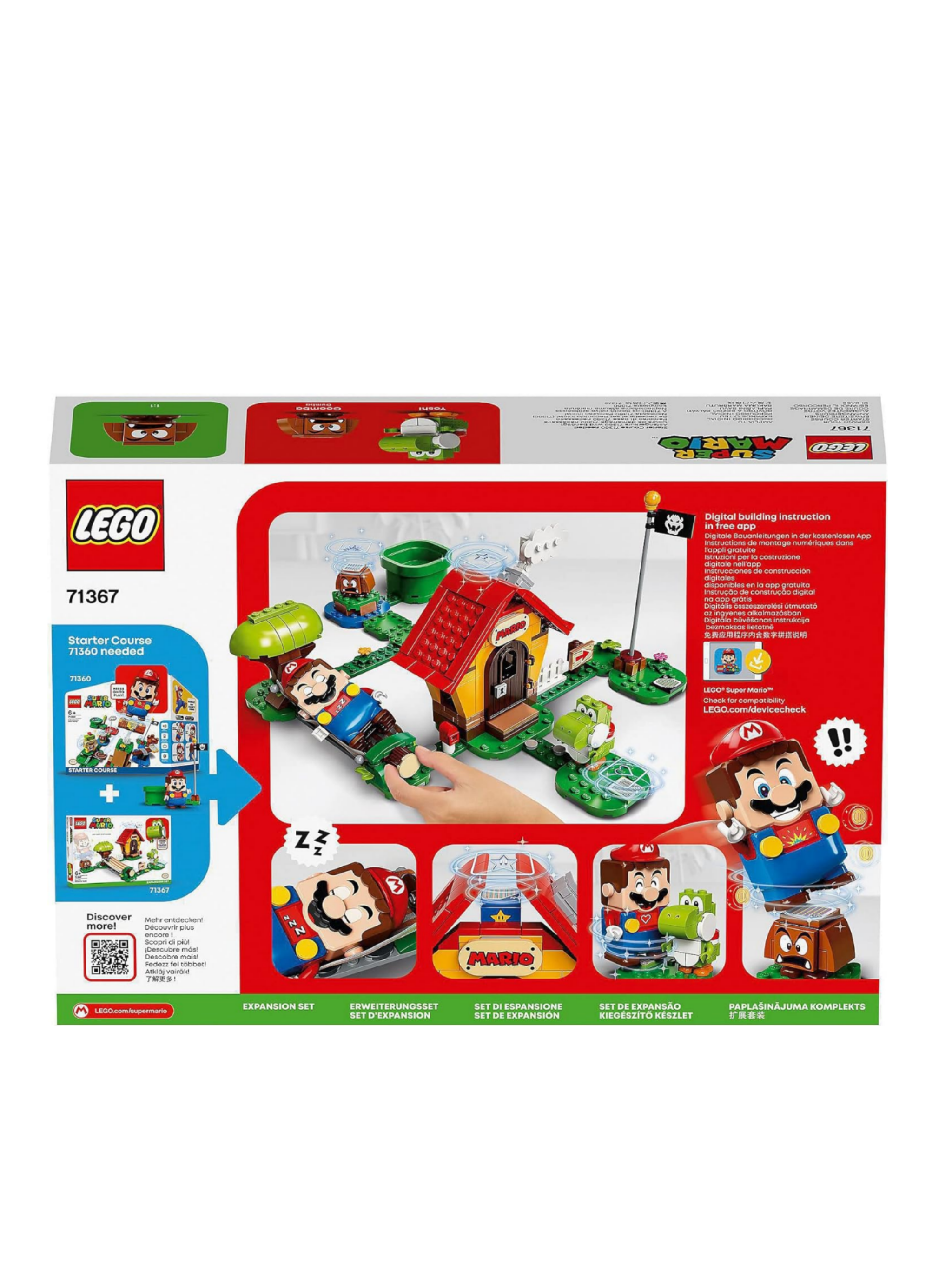 LEGO 71367 Super Mario Marios Haus und Yoshi – Erweiterungsset, Bauspiel