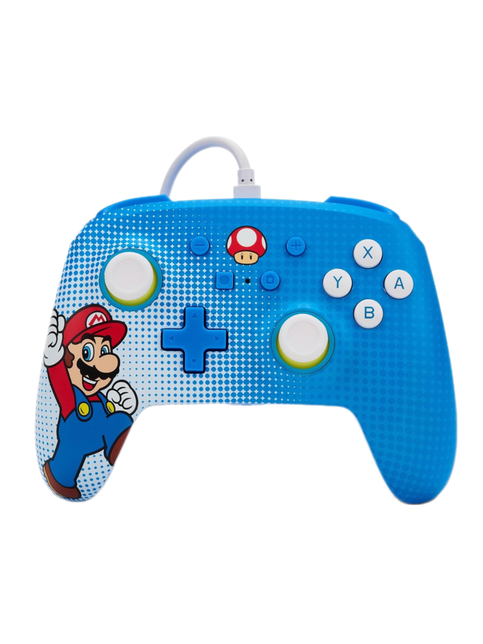 Switch Controller wired Mario blue PowerA