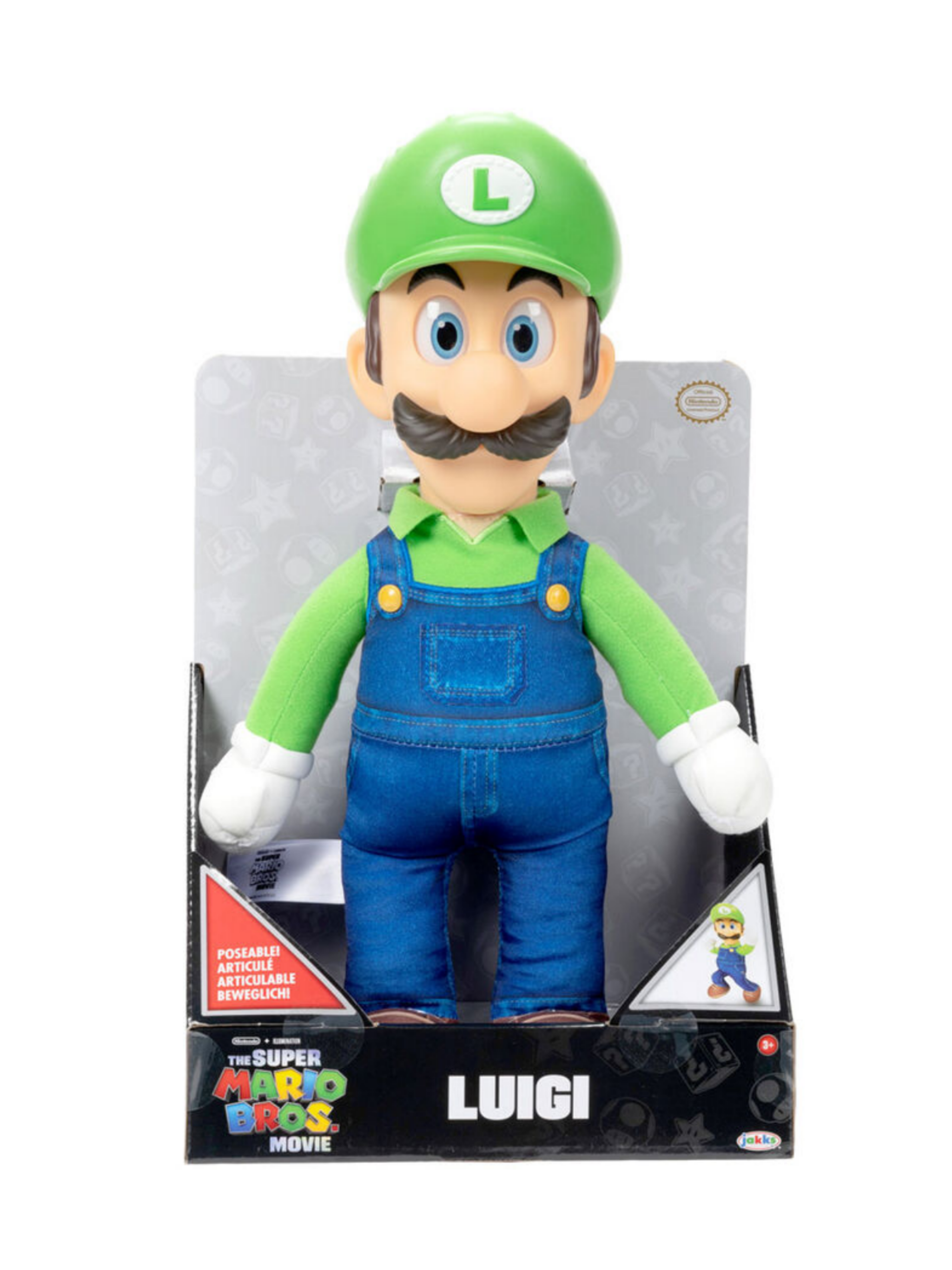 Super Mario Bros The Movie Luigi Plüsch toy 35cm