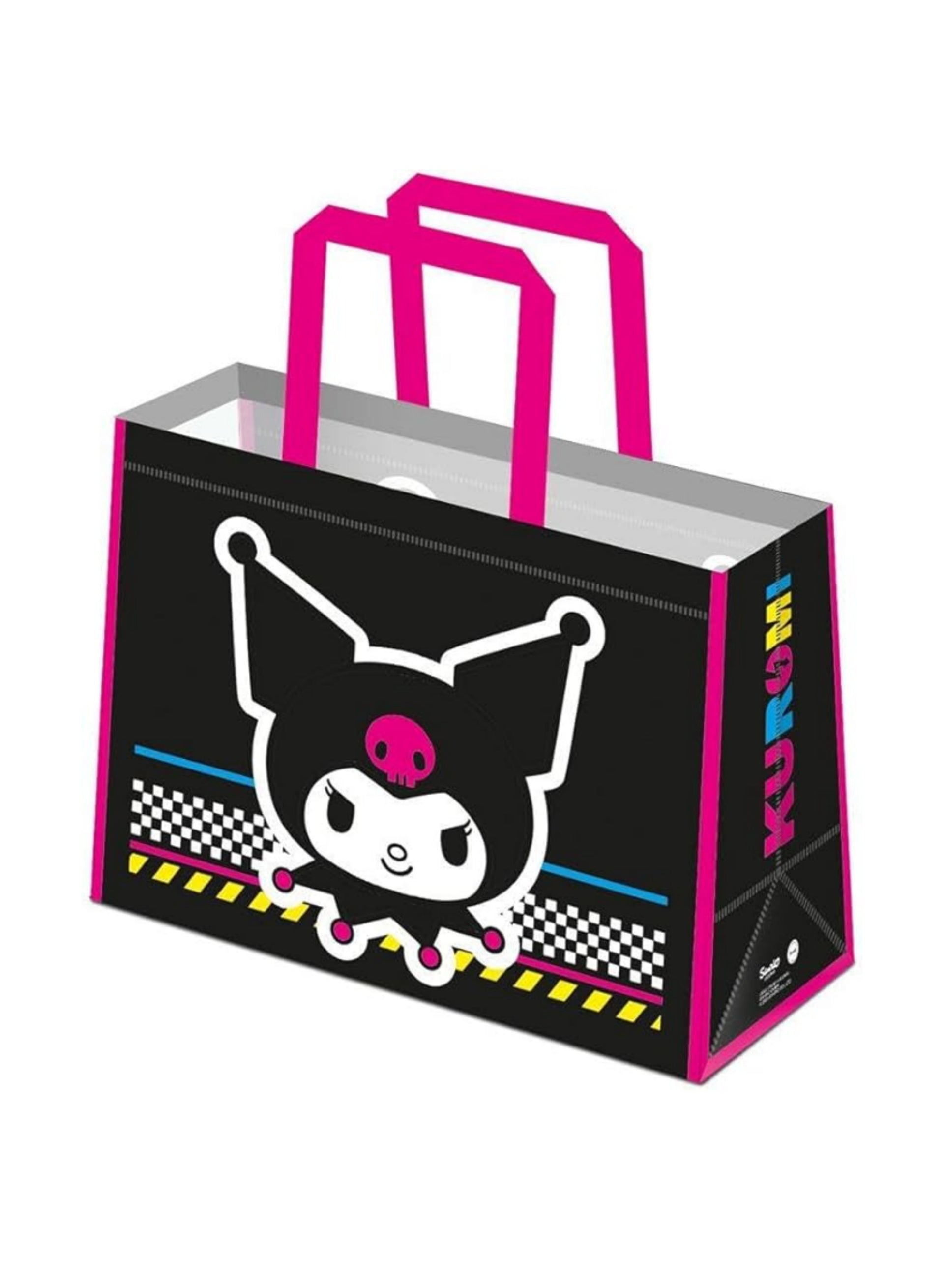 Kuromi - Tragetasche Smiling (Einheitsgröße) (Schwarz/Pink/Weiß)