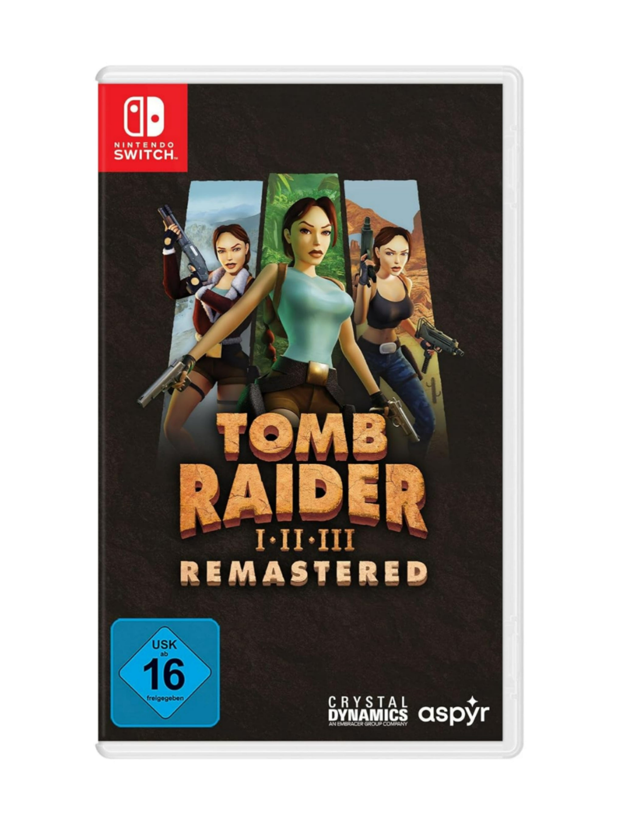 Tomb Raider 1-3 Remastered Starring Lara Croft Nintendo Switch *Neu