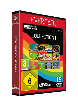 Activision Collection 1 Cartridge für Evercade – physische Retro-Spielesammlung mit klassischen Activision-Titeln, Highscore-Gameplay und Sammlerwert für Evercade-Fans
