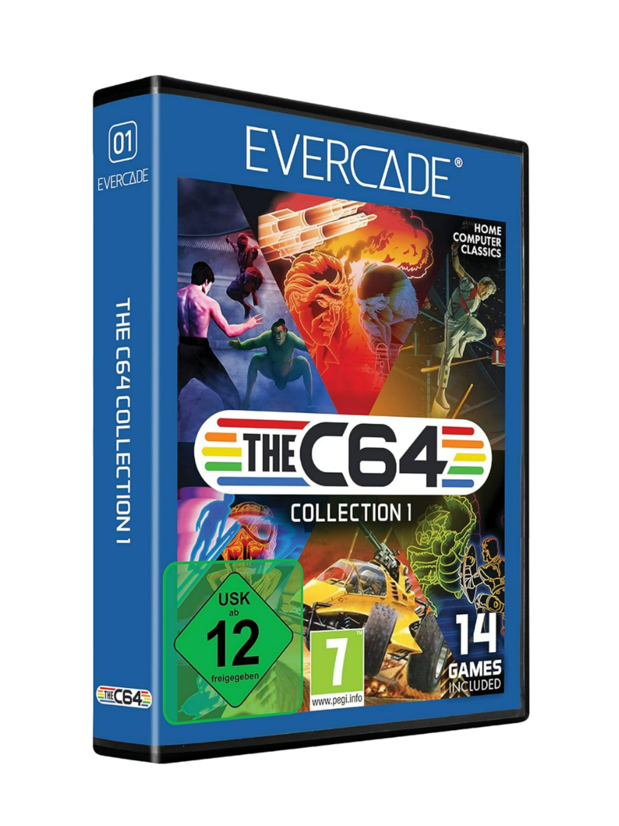 The C64 Collection 1 Cartridge 1 - Blue Collection Evercade *Gebraucht
