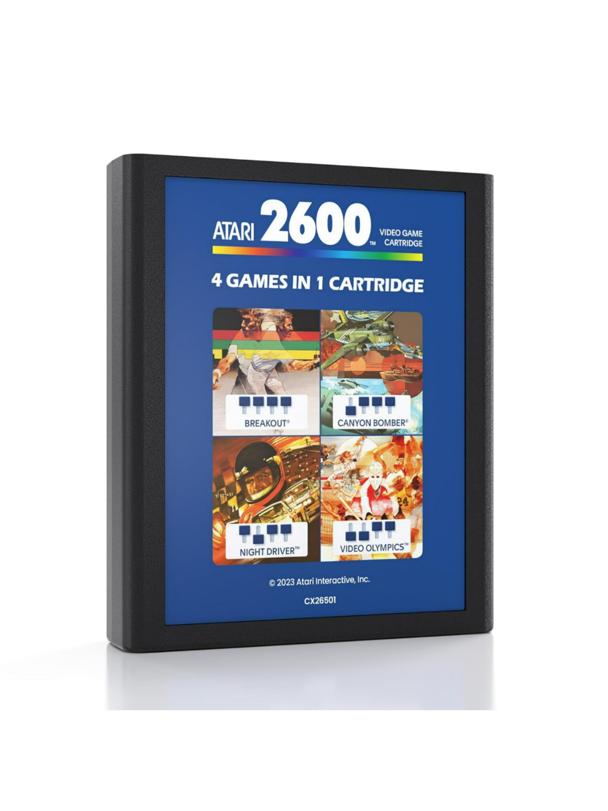 4 in 1 Game Cartridge and Paddle Pack (Atari 2600+ Cartridge) *Neu